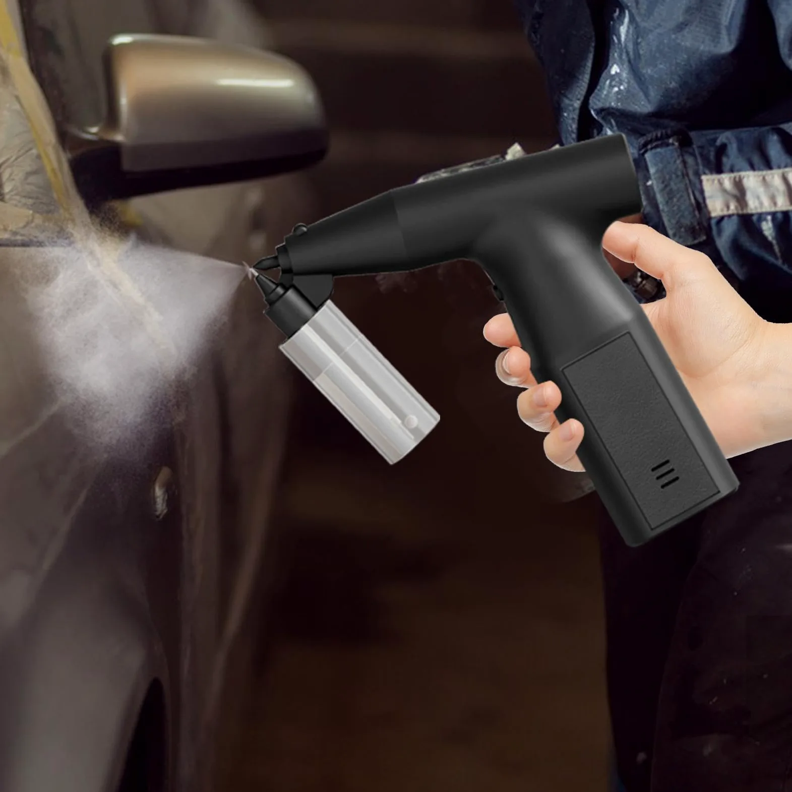 Pulverizador de pintura eléctrico - Pulverizadores de pintura con bomba de aire, rociador de pintura para valla | Pulverizador de pintura portátil con 2 contenedores, pulverizadores de pintura portil