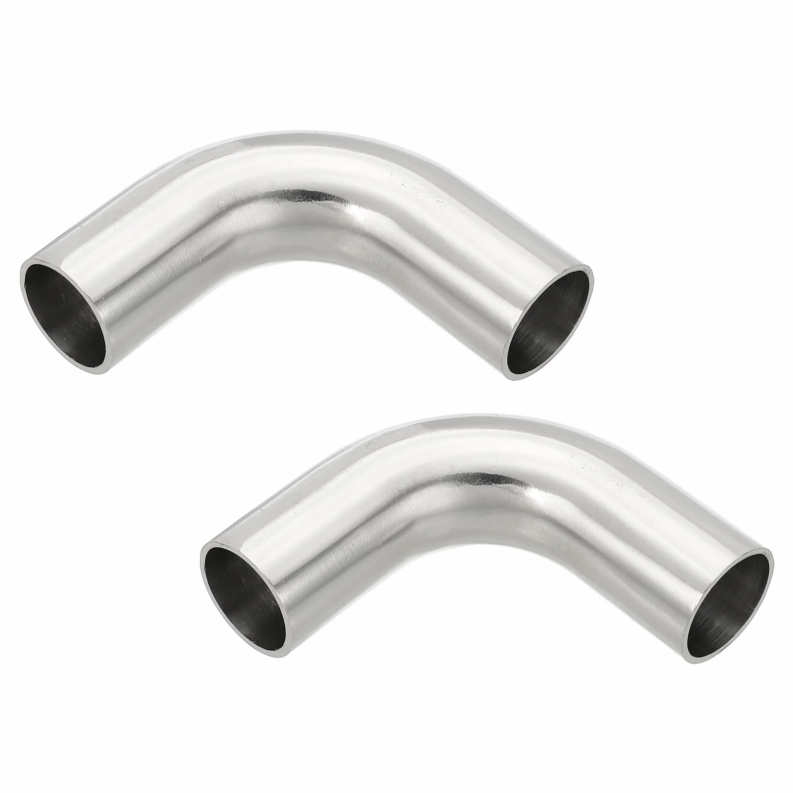 PATIKIL 2 Piezas Codo De Curva Mandril 90 Grados 1 Pulgada (25mm) Diámetro Exterior Acero Inoxidable 316 Conector Para Tubo De Escape Barandilla HVAC