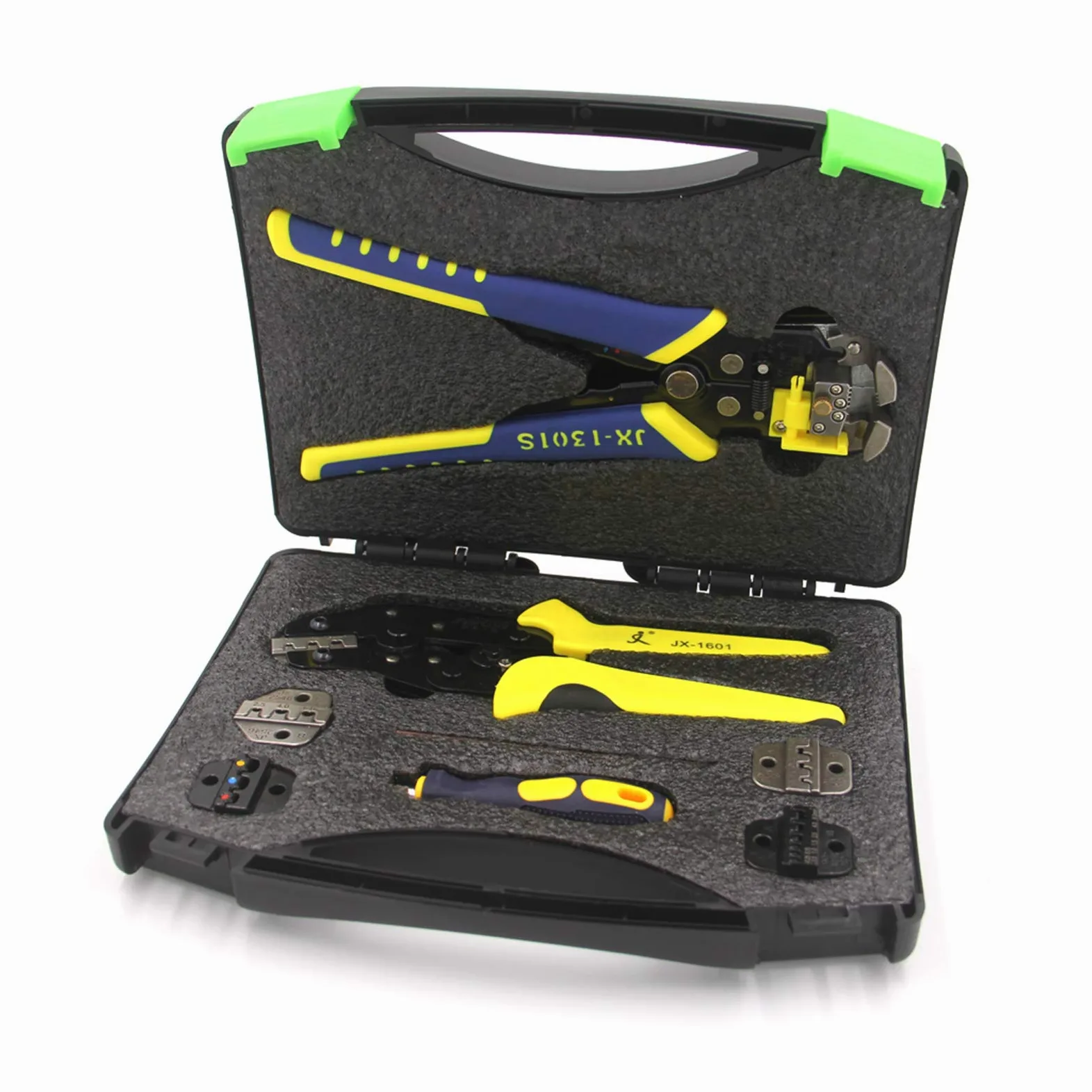 Domary Juego de Herramientas Profesionales para Pelar y Engarzar Cables para Manualidades, Acero con Alto Contenido de Carbono, Diseño Compacto, 1 Kit