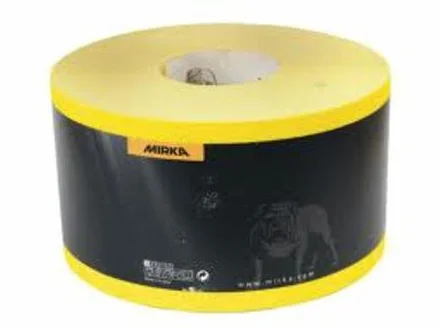 Mirka - Rollo de papel de lija (óxido amarillo, grano 40, 50 m)