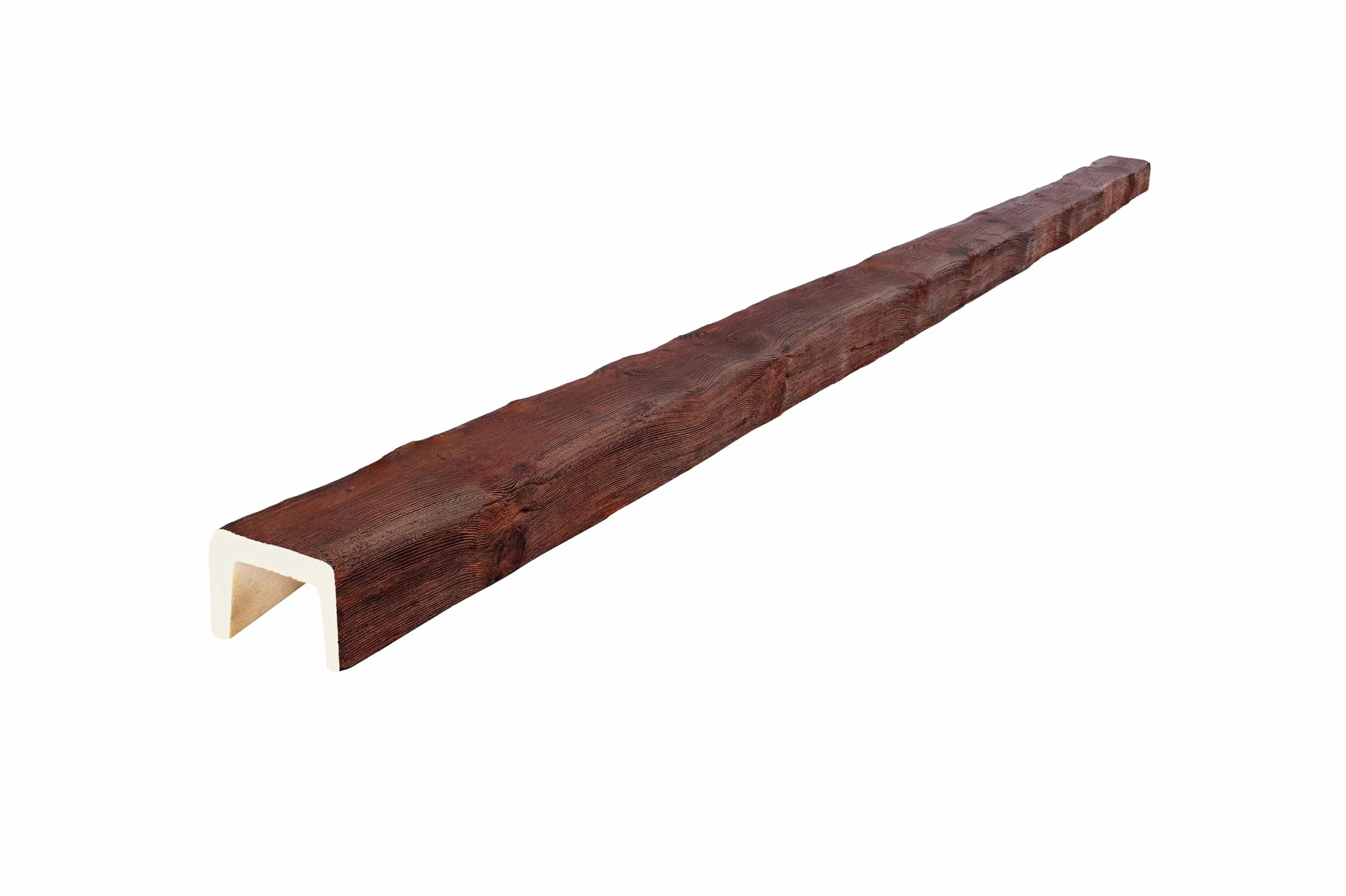 VIGA IMITACION MADERA DECORATIVA DE POLIURETANO 12.5CM x 8CM x 3M (Nogal)