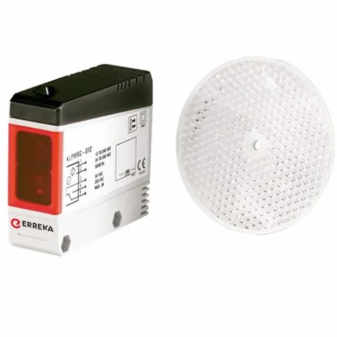 Fotocelula ERREKA de reflexion a espejo multitension tipo carlo gavazzi para puertas y cancelas correderas portones puertas cocheras compatible todos los motores