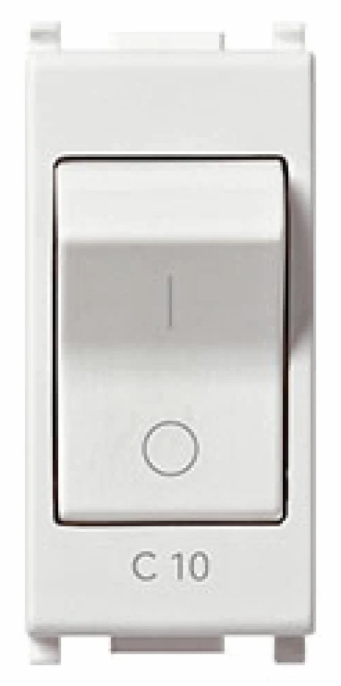 Vimar serie plana - Interruptor magnetotermico 1 polo+neutro c10 230v blanco