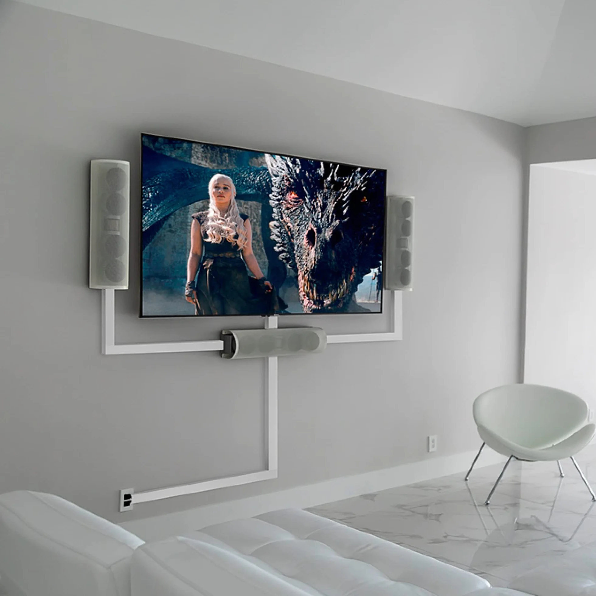 FAMATEL Minicanal 10x30 mm Tiras 2m Gris Blanco