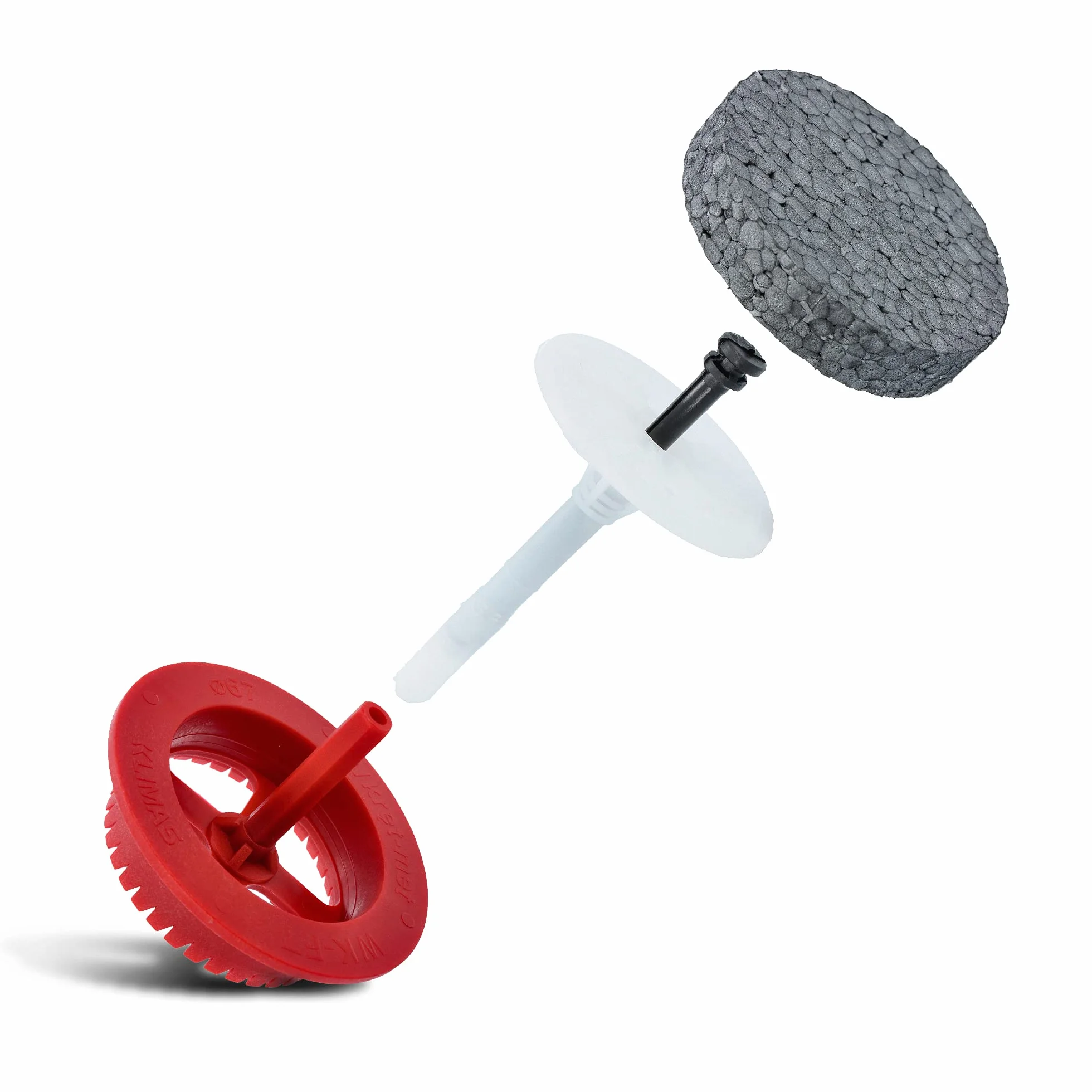 KLIMAS - Tapones de espuma de poliestireno EPS, diámetro 67 mm, grosor de grafito 17 mm, disco de poliestireno, para tacos, tacos, aislamiento térmico, fachada, accesorios