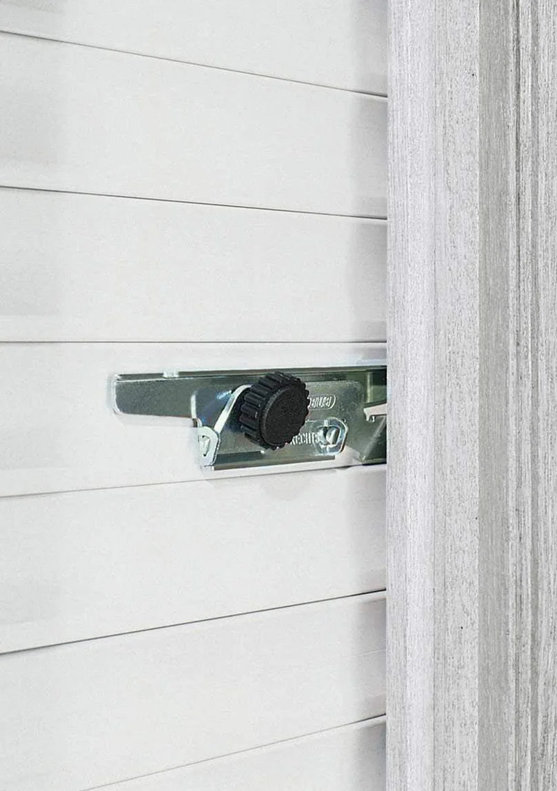 ABUS Seguro para persianas RS97 - Antirrobo para persianas enrollables - Instalación sin taladro ni tornillos - Nivel de Seguridad ABUS 2-33689 - Juego de 2