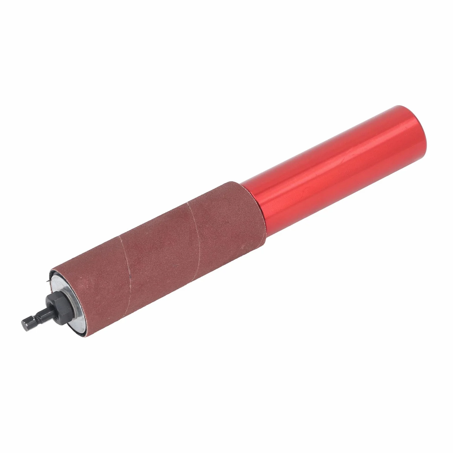 Adaptador de Lijadora de Husillo Tambor de Lijado de Goma de Mano Mandril de Lijado de Taladro de 1,5 Kit de Mandril de Lijado de Taladro de Aleación de Aluminio para Madera y Metal