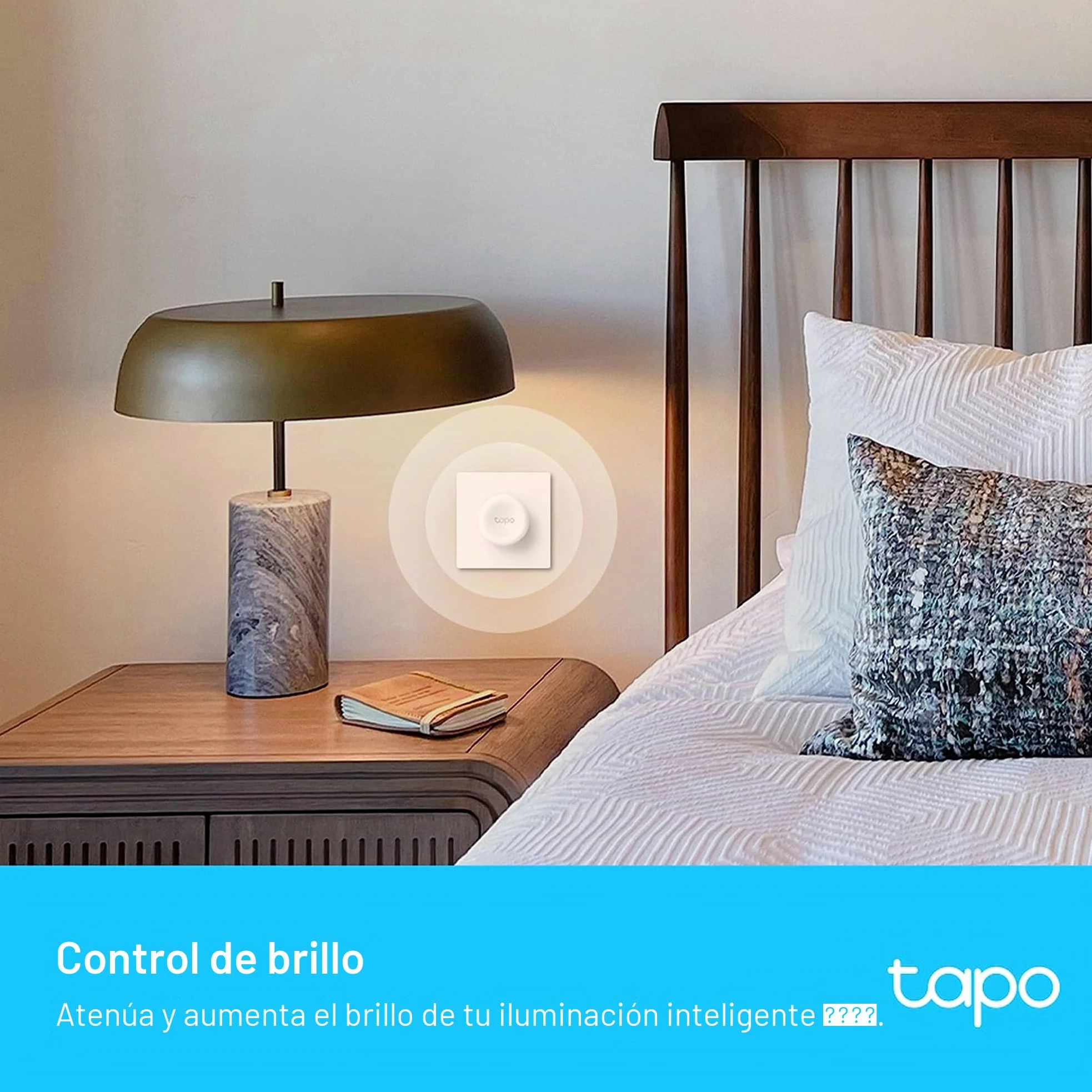 TP-Link Tapo S200D Interruptor Regulador Intensidad de Luz WiFi Inteligente, Control a Distancia, Pila de Larga Duración, Fácil Montaje, Requiere Hub