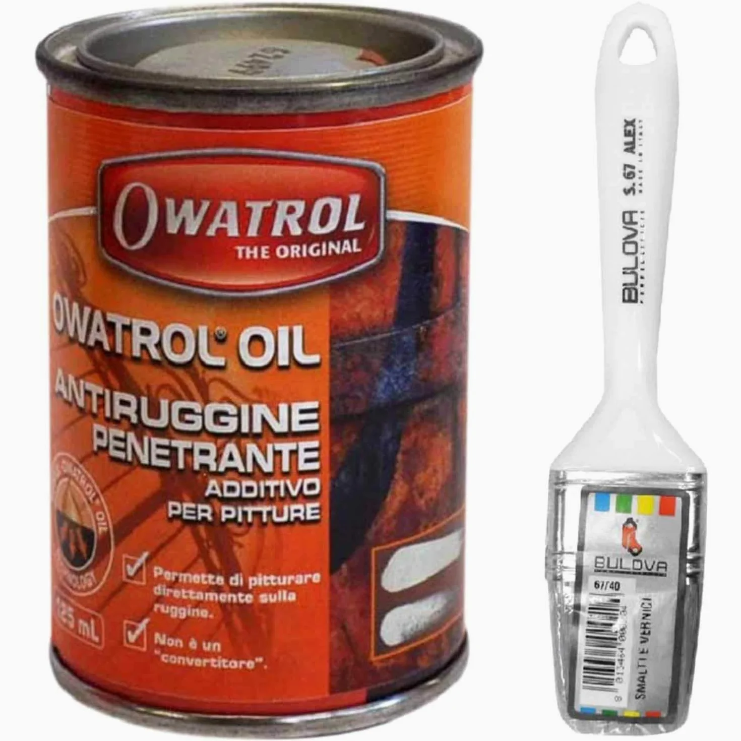 Owatrol Owatrol-Rustol Ato Antioxidante Multifunción Aditivo para Pintura (125 ml con pincel)