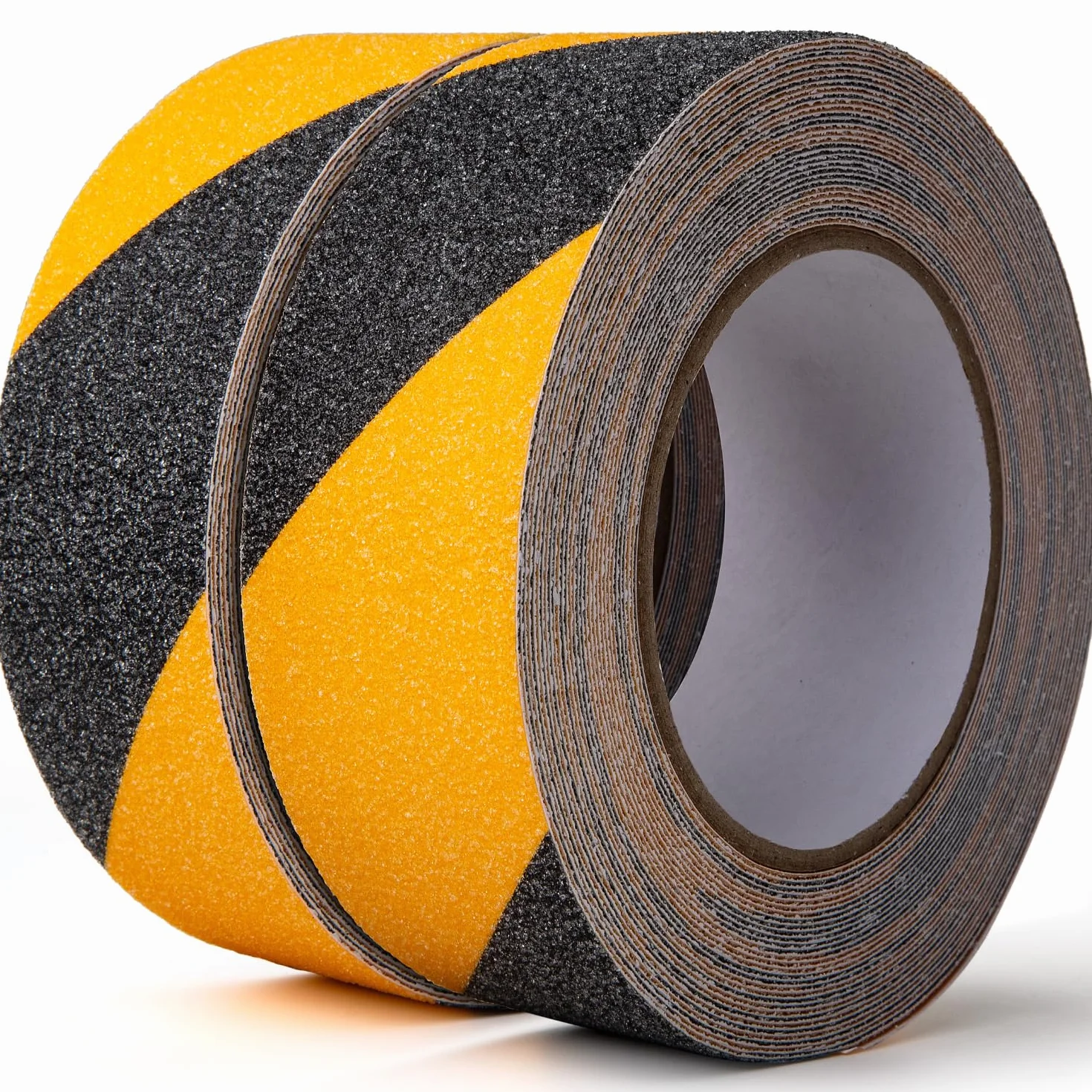 Cinta Antideslizante Escaleras Piscina Bañera Suelo 10m x 5cm Cinta Antideslizante Adhesiva Amarillo Negro x2 Rollos Tiras Antideslizantes Exterior Interior ✯GARANTÍA VIDA✯ Antideslizante Escalera