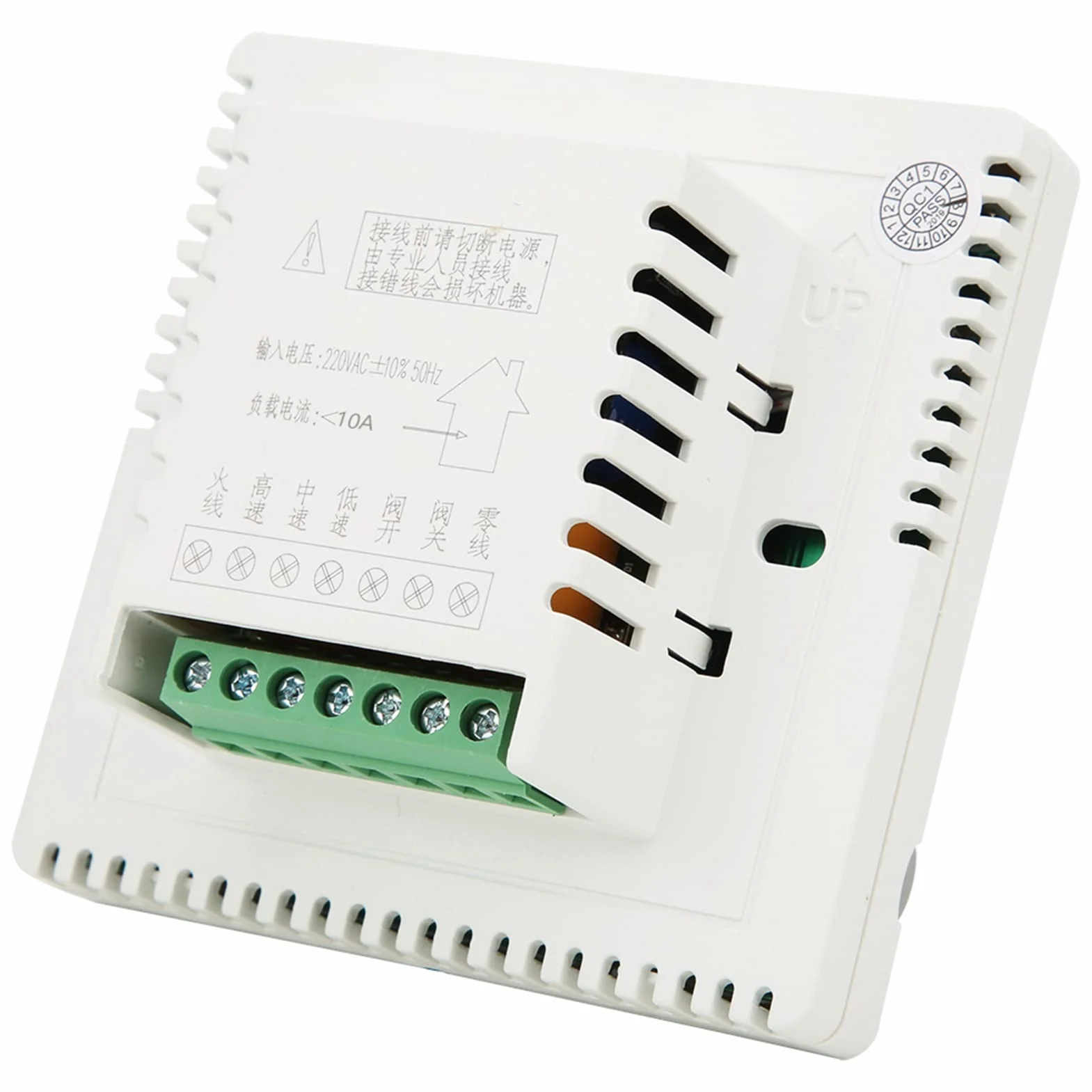 Termostato Digital Fan Coil con Retardo LCD, Protección del Compresor 1 Galón Unidad Bobina Ventilador Controlador Bolsa Planta