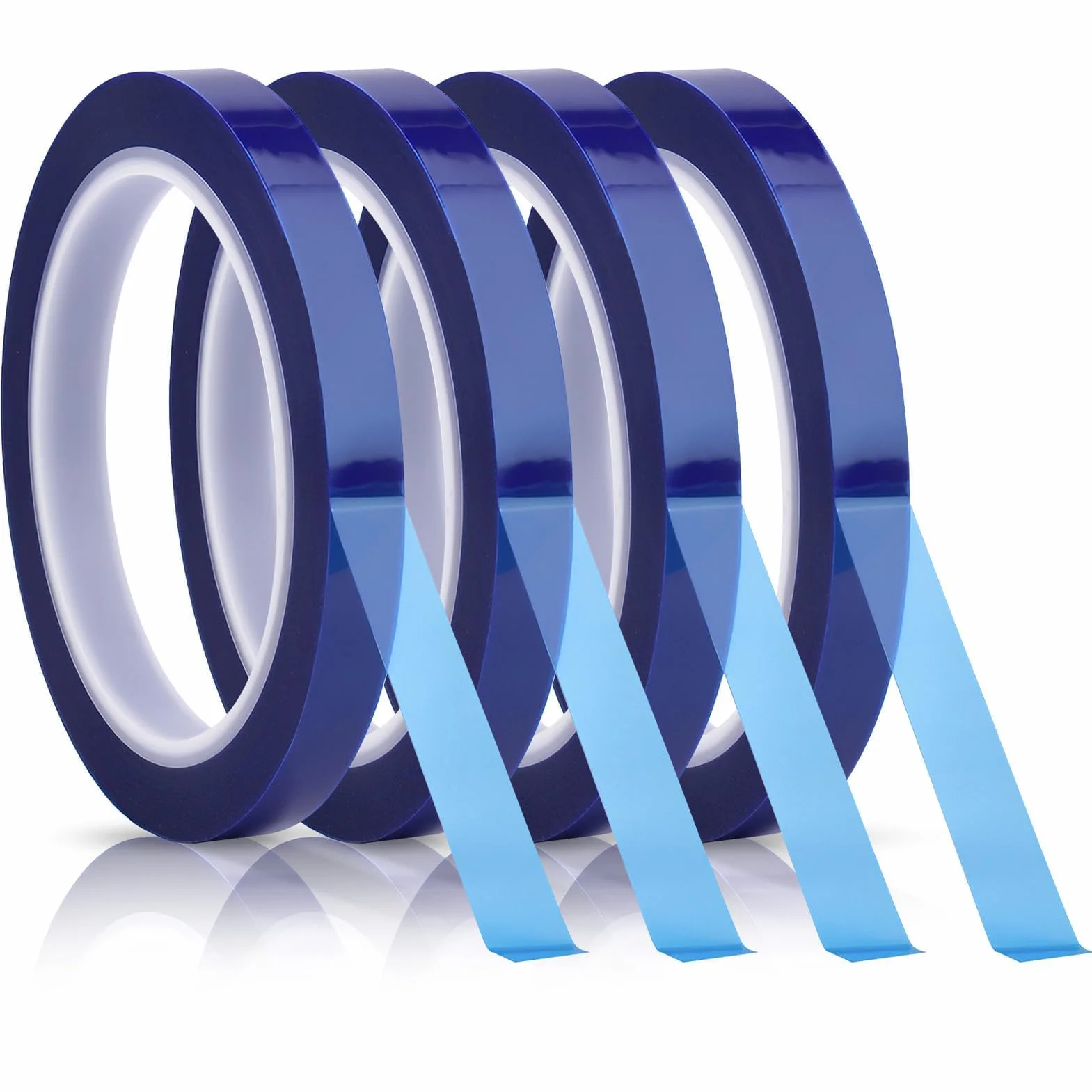 4 Rollos Cinta Termica 10 mm x 33 m Cintas Resistente Temperaturas Cinta Termica Sublimacion para Impresoras Sublimación, Impresiones Electrónicas, Transferencia Térmica y Circuitos Impresos