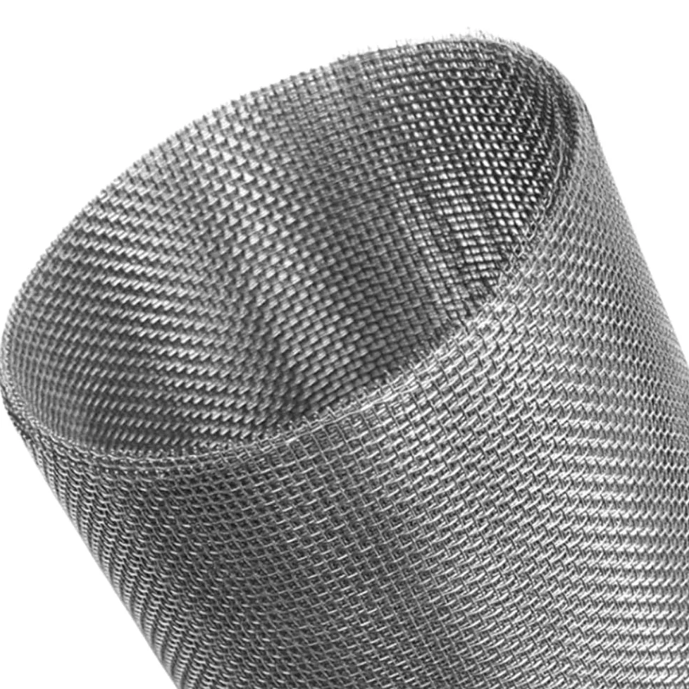 Malla metálica de 1 metro/rollo, fabricada en acero inoxidable 304, malla de alambre ondulado tejido, con relieve (1 unidad).(10MM*0.8MM*1METER)