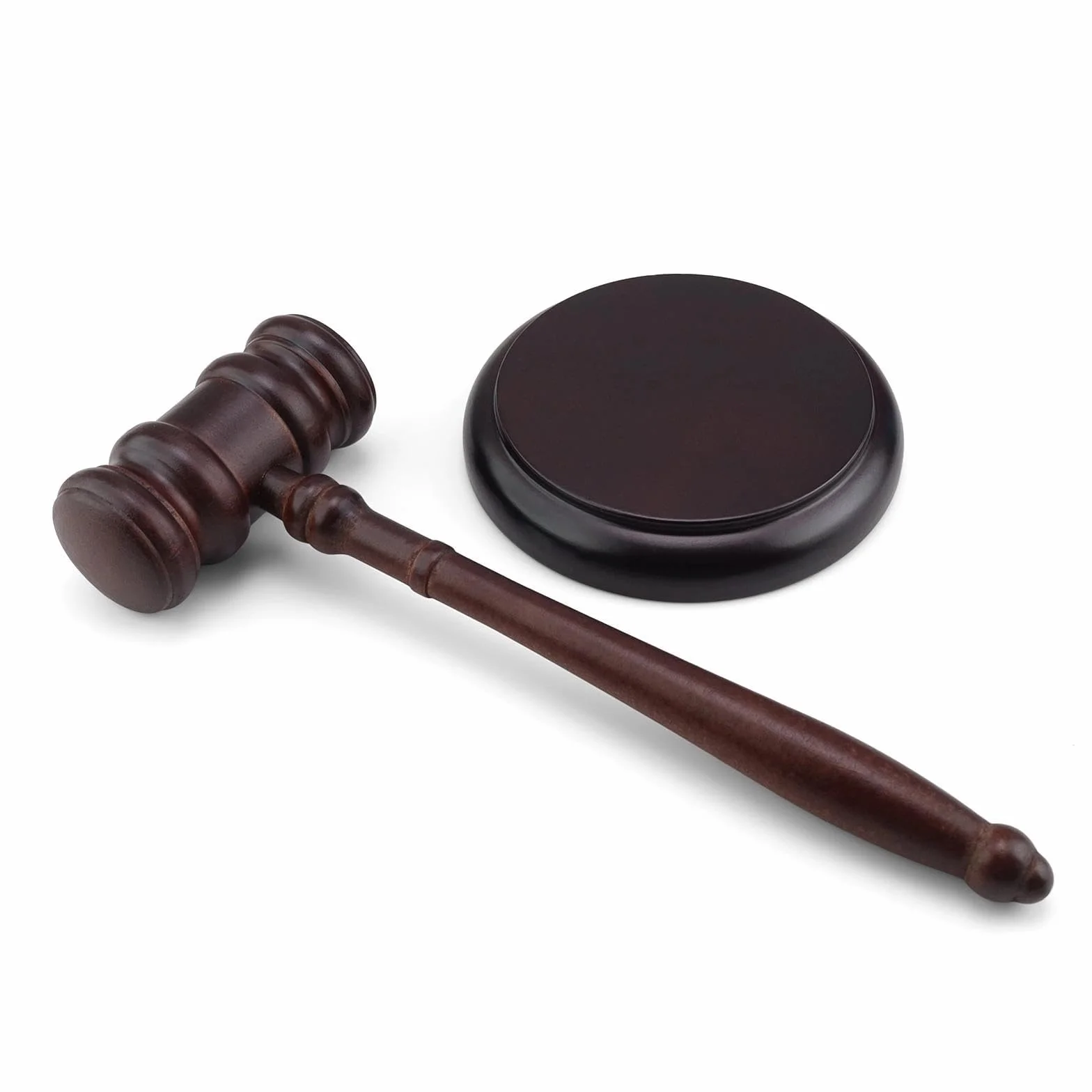 LINTRA Martillo de Juez de Madera con Soporte, Juego de Martillo de Juez, Mazos para de Abogado, para Tribunales y Subastas, Convierte en Regalo Ideal para Abogados