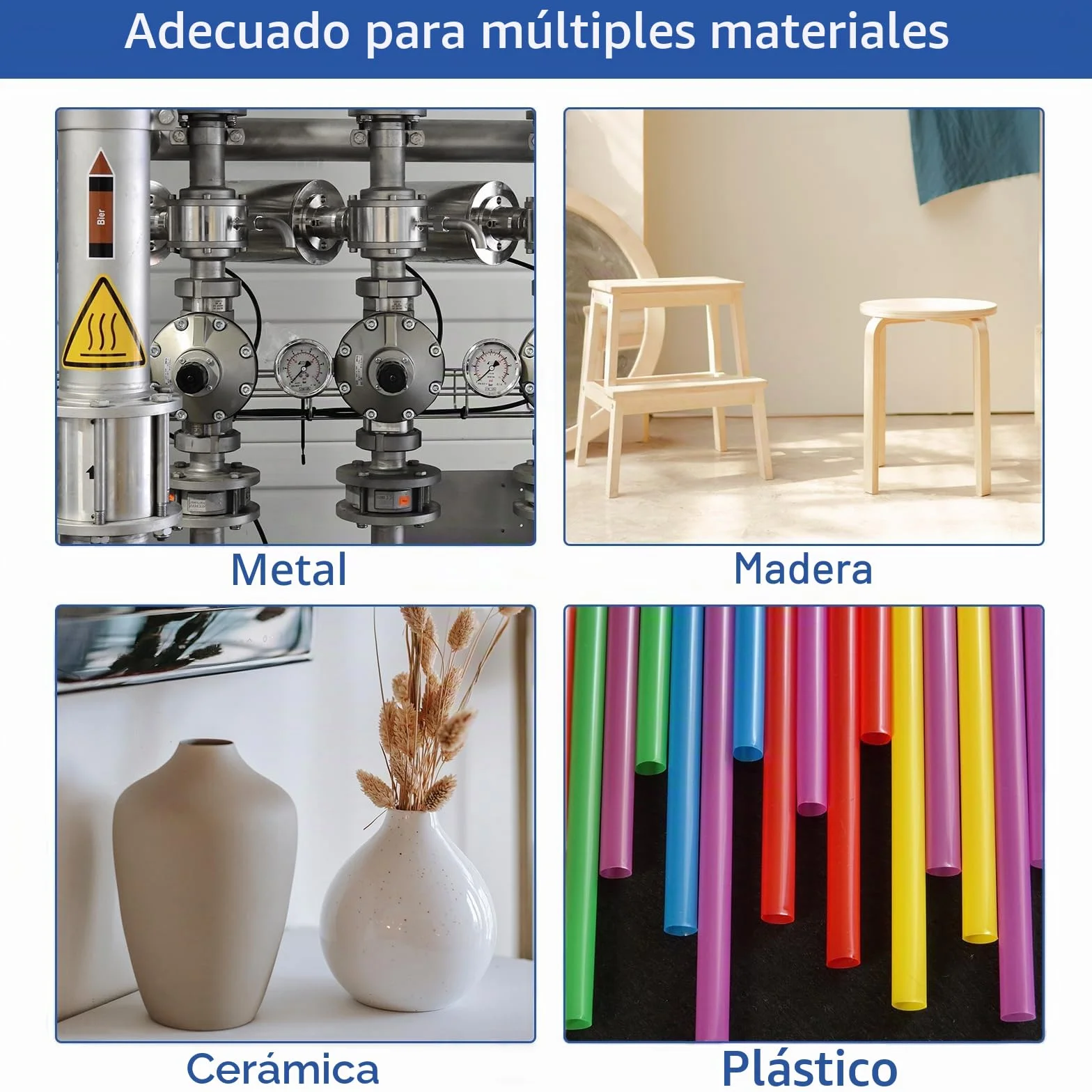 EIGTWEN Pegamento metálico resistente al calor, adhesivo extra fuerte para reparación de grietas y roturas en metal, acero inoxidable, plástico, madera
