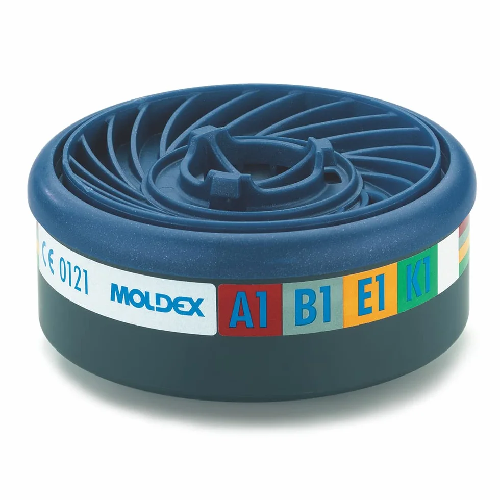 Moldex 9400 Gas filter A1B1E1K1 para seria 7000+9000 EasyLock, 2 unidades