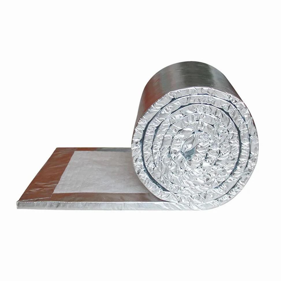 Manta De Fuego Con Deflector De Aislamiento De Fibra Cerámica - Papel De Aluminio De Una Cara Para Estufas, Hornos, Hornos, Fuego,10mmx610mmx1000mm