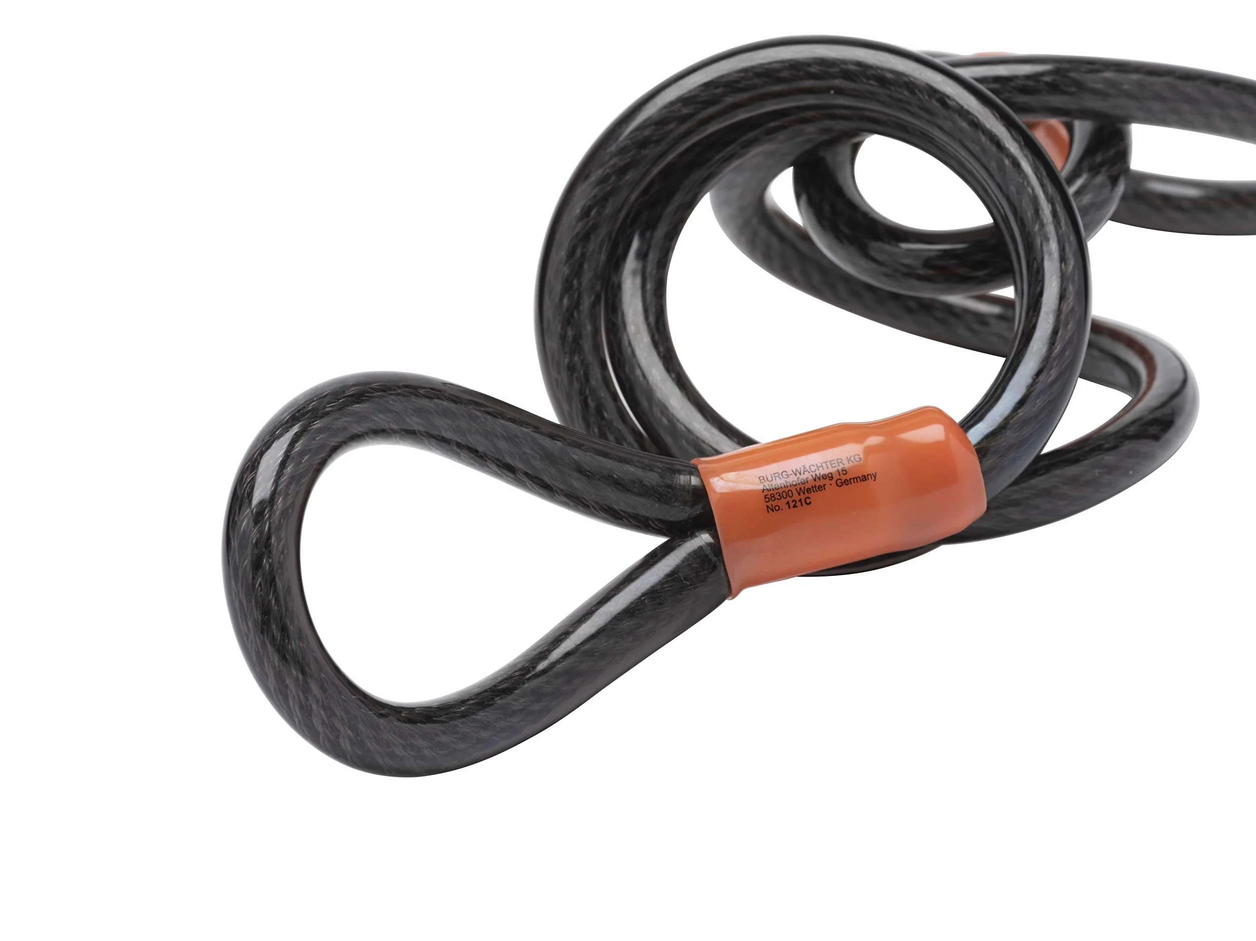 Sterling 124C - Cable de Seguridad de Bucle Doble autoenroscable (Recubrimiento de Vinilo, 12 mm x 4,5 m)