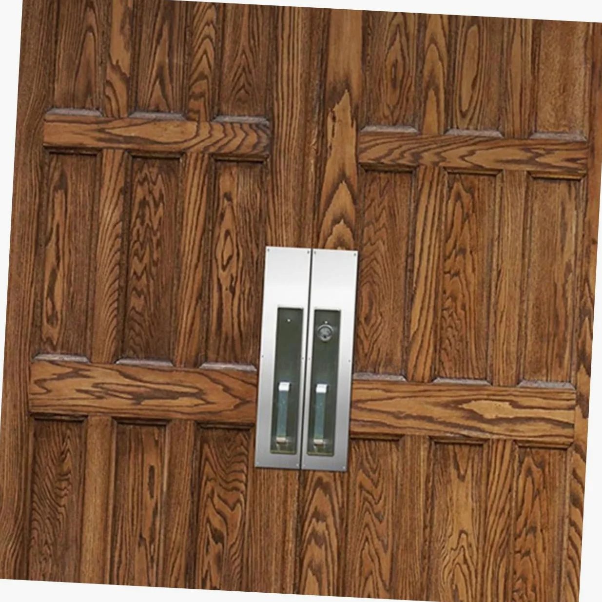 HOMSFOU 1 Juego Protector De Panel De Puerta Placa De La Puerta Tablero De Puerta Barrido De Puerta Metálica Placa De Empuje De La Puerta Portero Acero Inoxidable Placa De Refuerzo