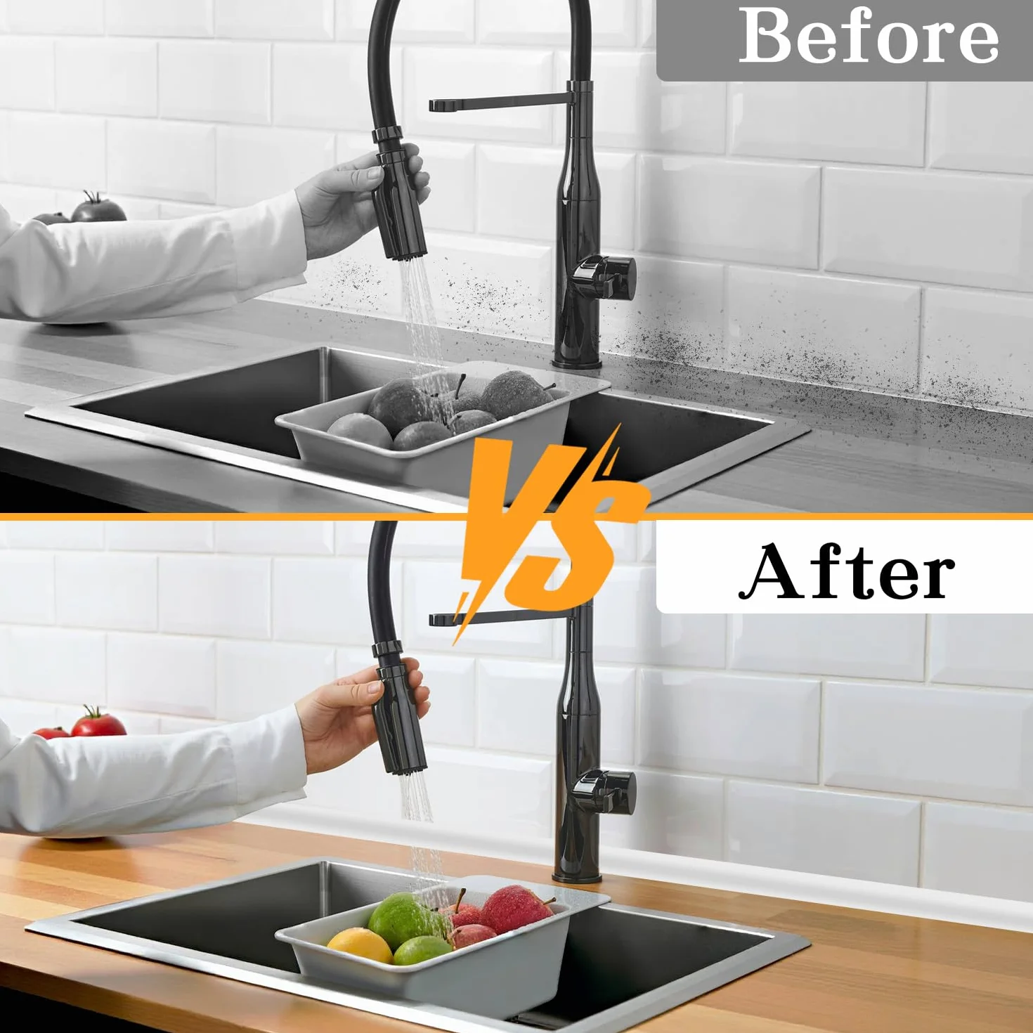 Embellecedor Copete Encimera Cocina Blanco Barrera de Agua Tiras Decorativas Flexibles Autoadhesivos Silicona Impermeable(Blanco, 6Metro)