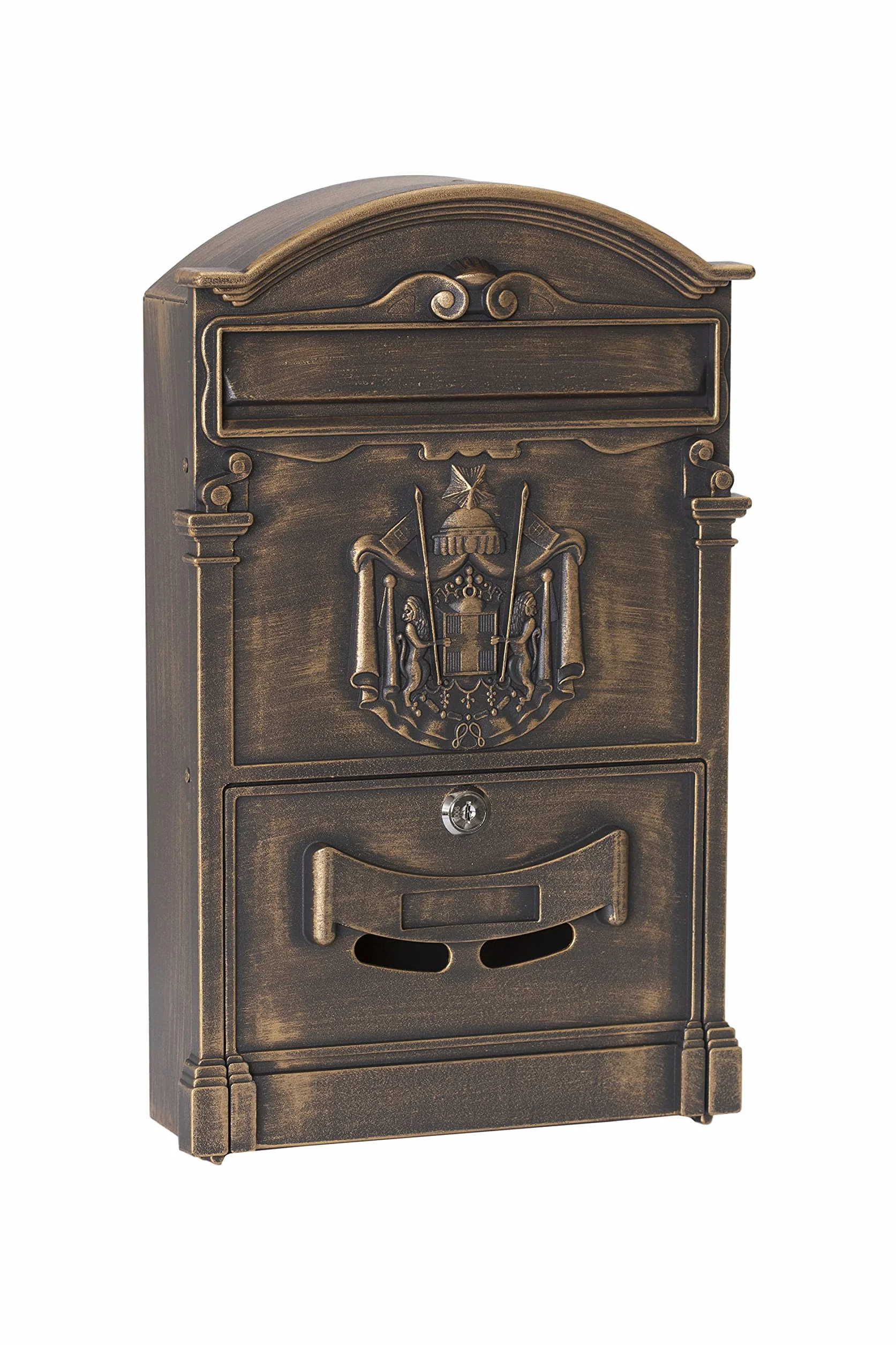Arregui Residencia D-2151/B Buzón Individual de Aluminio de Estilo Clásico, tamaño M (DIN A4), Bronce