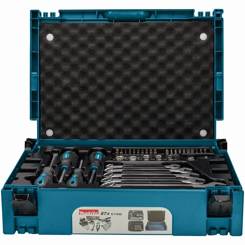Makita E-11542 Juego de mecánicos 87 piezas Multicolor