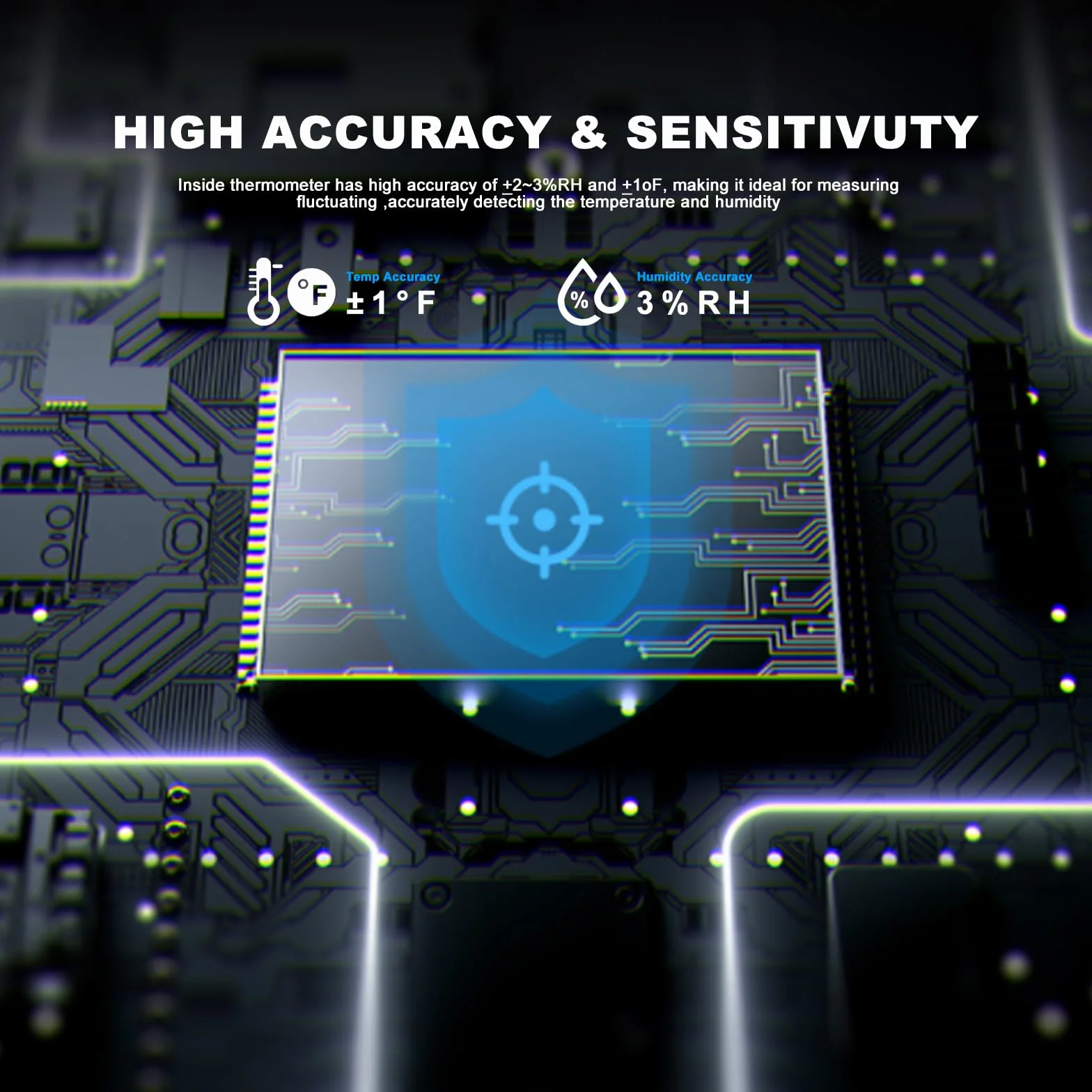 Imou ZTM1 Sensor de temperatura WiFi inalámbrico Sensor de humedad Termómetro interior Higrómetro inteligente inalámbrico Sensor de humedad con alarma y almacenamiento de datos para bebés Home Garage