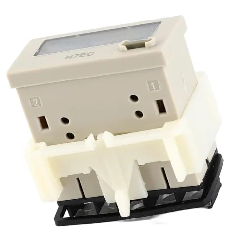 Contador Electrico H7EC-N Sin Voltaje de Entrada LED Medidor de Contador Digital Contador Eléctrico Digital Pantalla LCD de 8 dígitos 0-99999999 Rango de Conteo Totalizador Digital Con Soporte