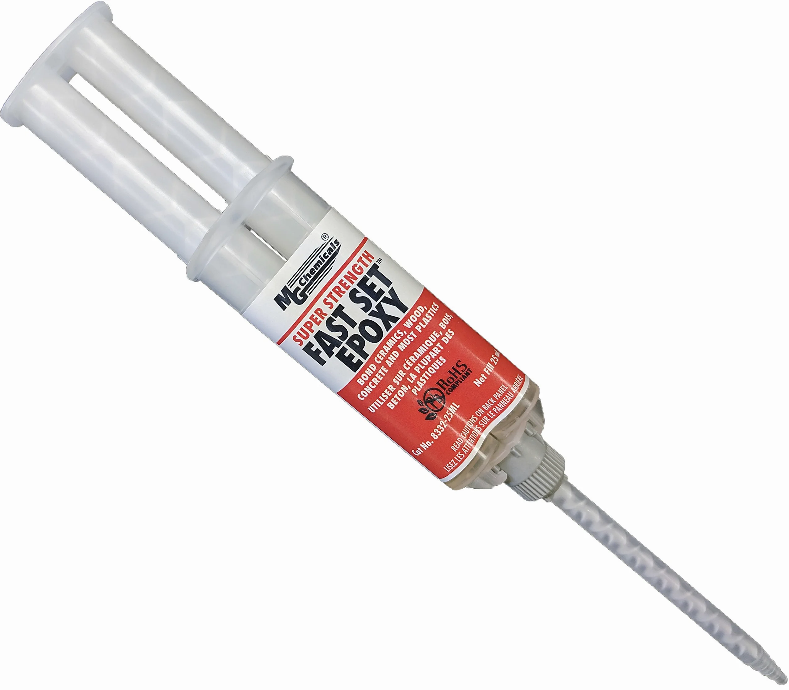 Punta de mezcla estática de MG Chemicals para jeringa epoxi doble de 25 ml (paquete de 5)