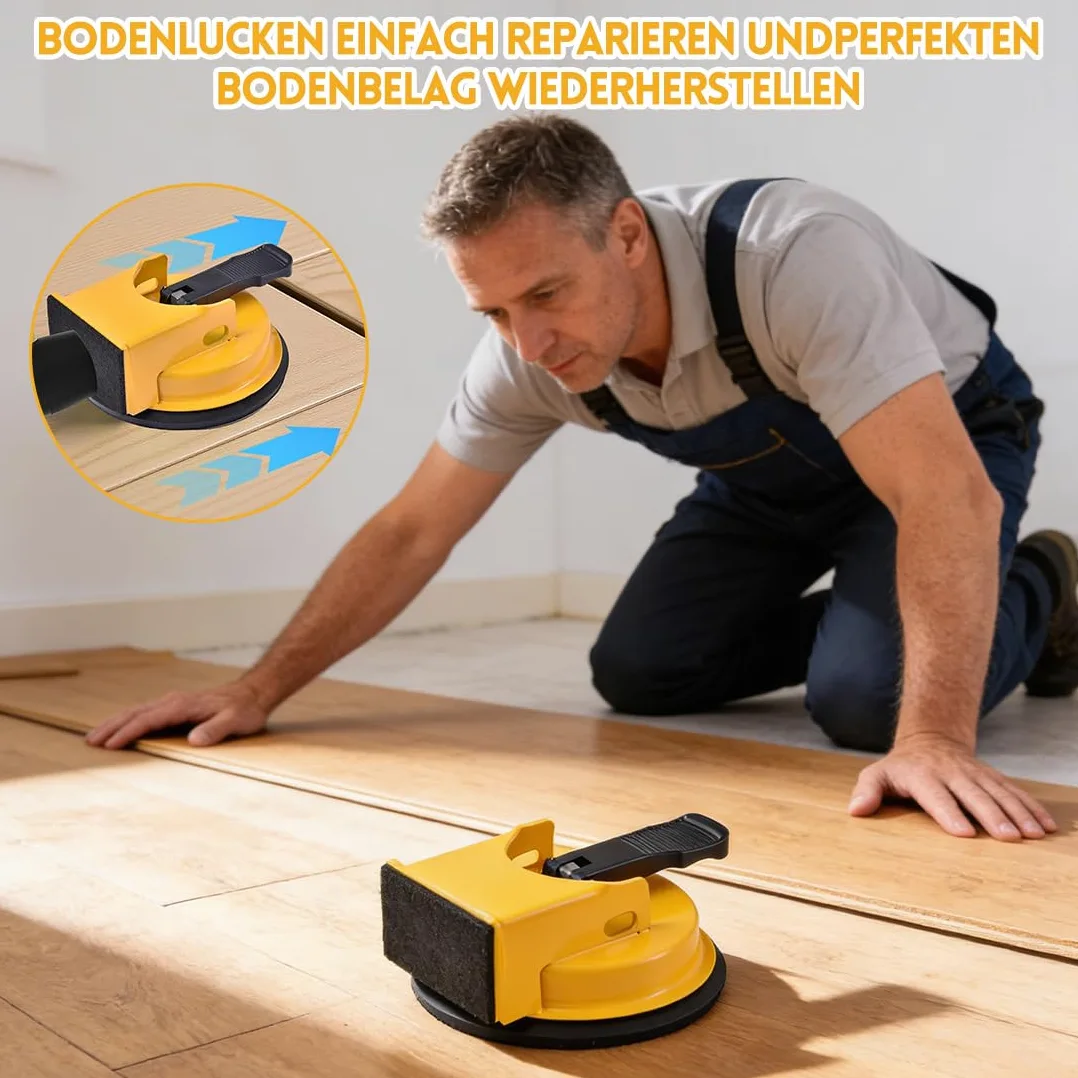 Herramienta de Instalacion de Suelos Laminados con Ventosa Robusta y Mango Ergonomico para Lamas de Parquet Baldosas Vidrio Marmol Kit Compacto y Eficaz para Instalacion Precisa y Rapida