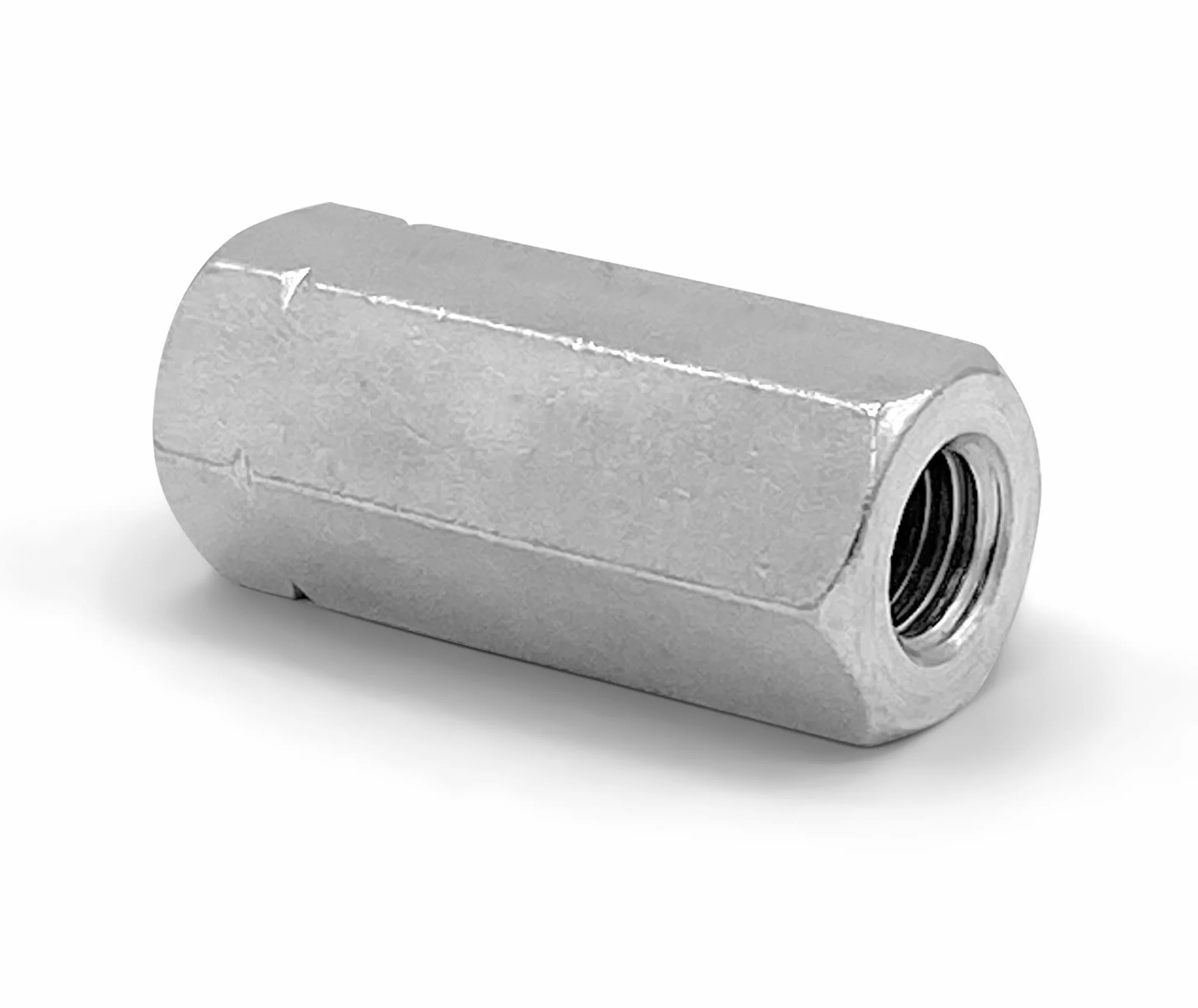 Tuerca larga en acero inoxidable (M16 x 40 (10 uds), Hexagonales)