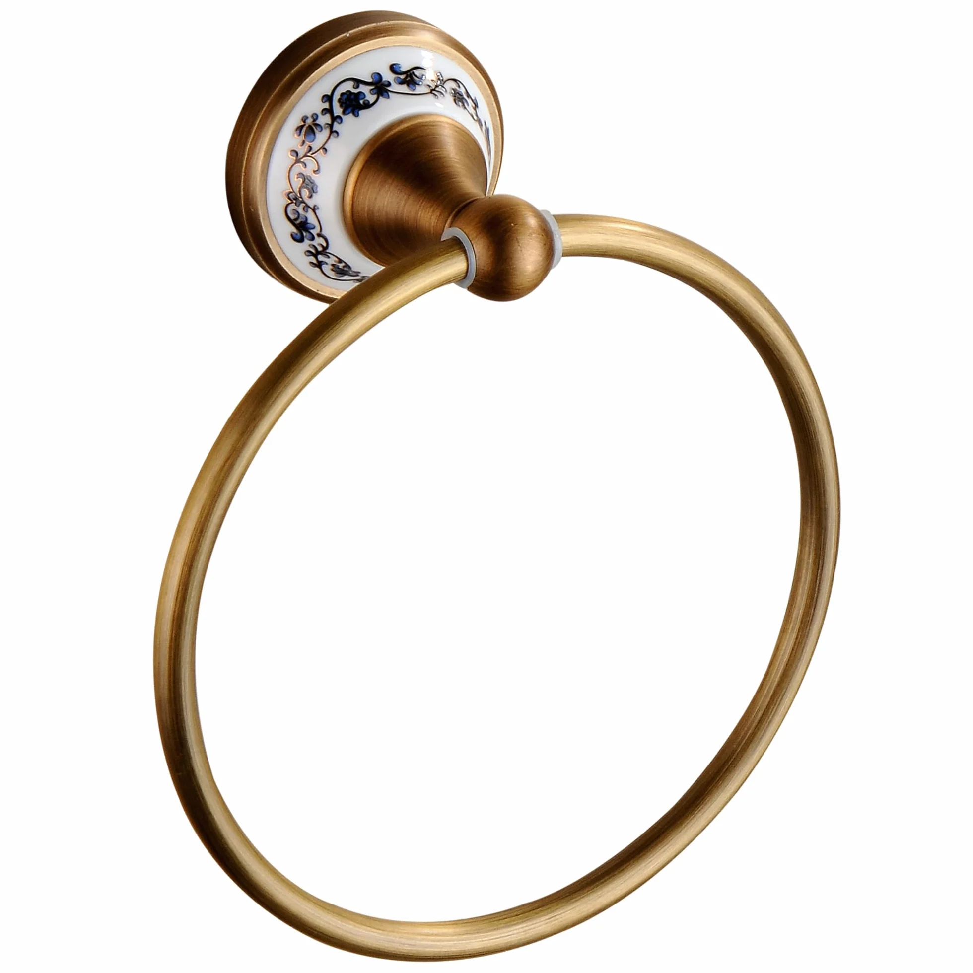 Anillo de Toalla, Percha de latón Antigua, Accesorios de Cocina de baño, Soporte de Toallas, diseño cerámico