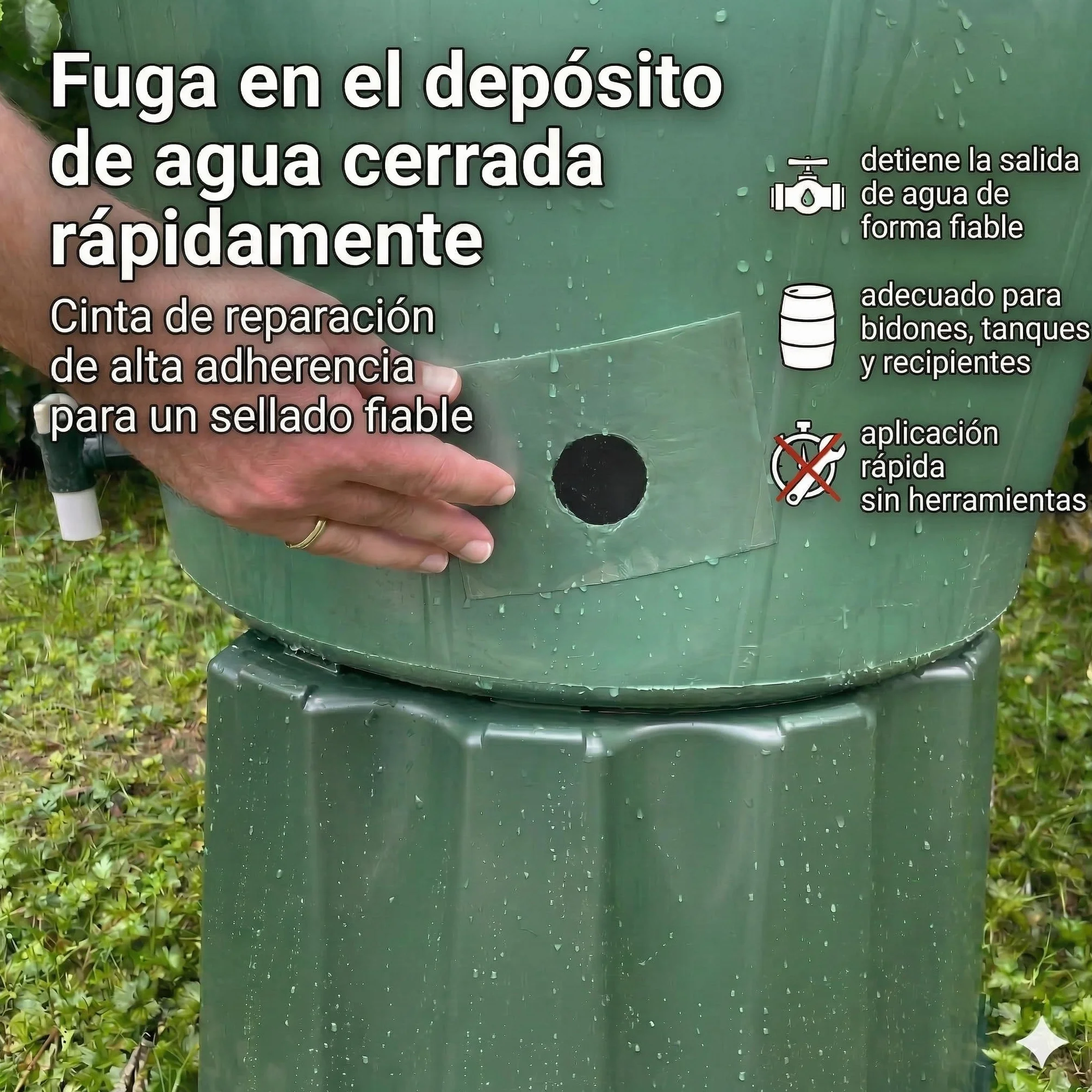 Cinta adhesiva subacuática, cinta aislante, cinta de reparación para piscinas, tiendas de campaña, lonas, canalones, balsas de goma, adhesivo acrílico (10 cm x 150 cm, Transparente)
