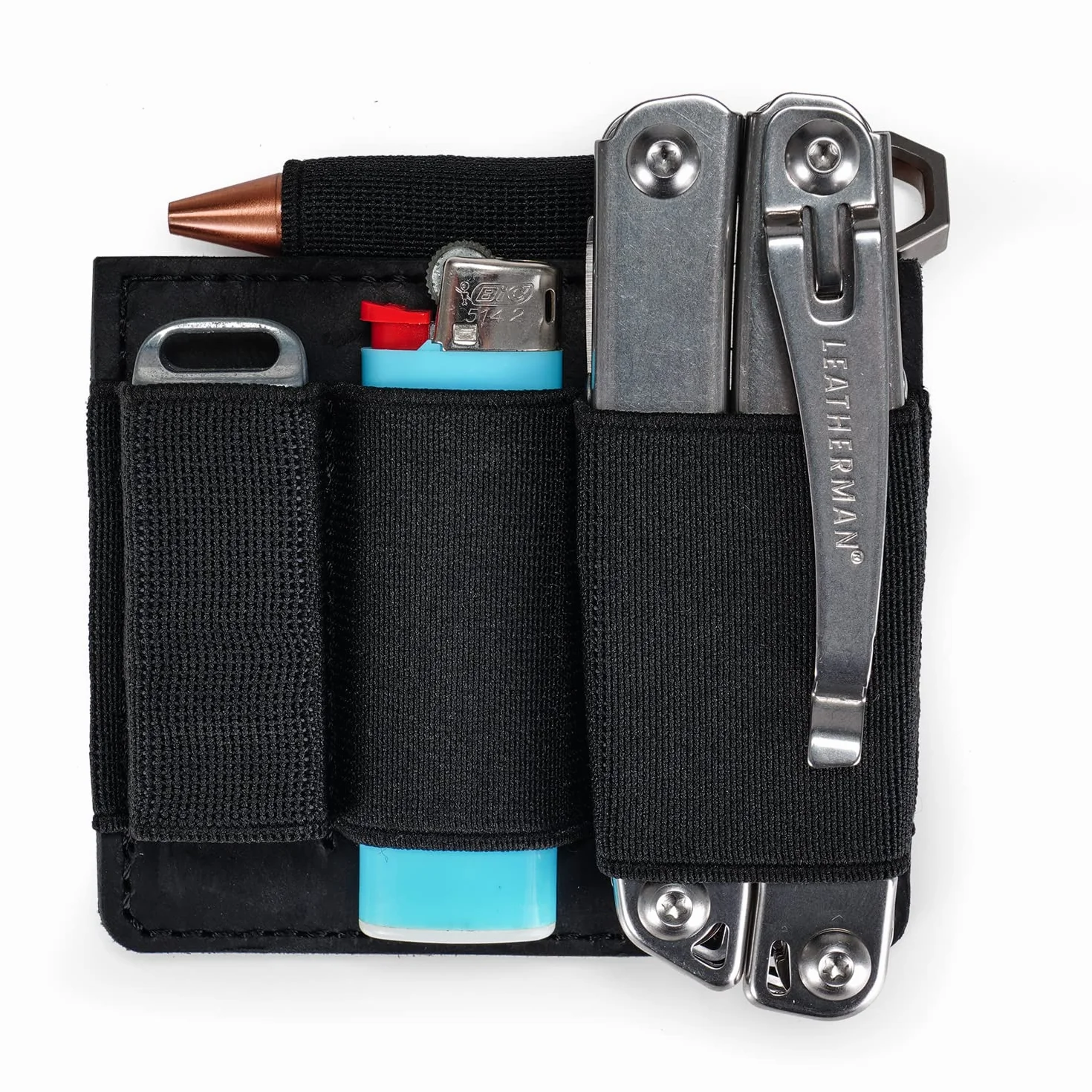 VIPERADE PL7 Organizador EDC elástico Pequeño Inserto con 4 Bolsillos, Funda multiherramientas, Panel de Gancho