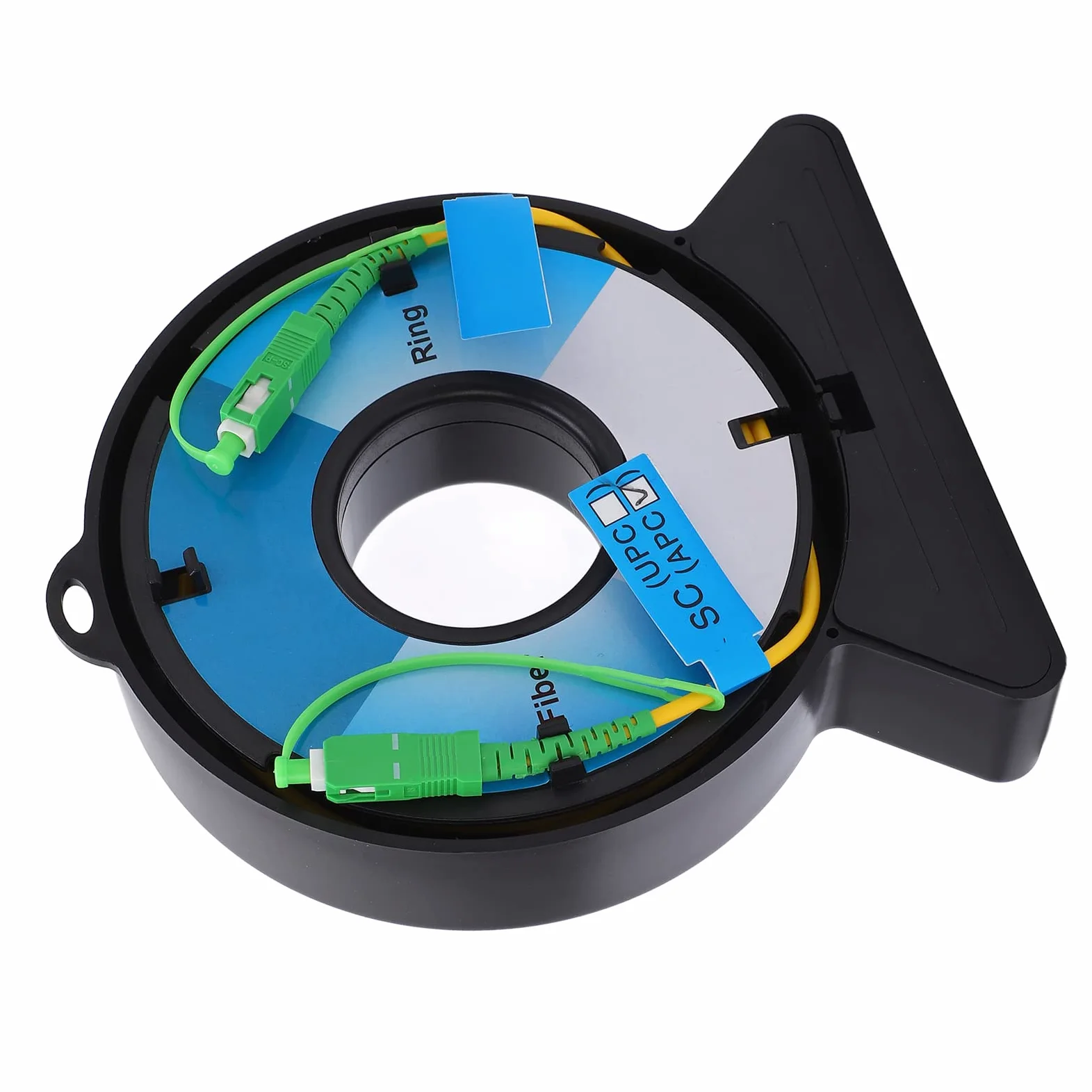 Diseño de Estructura de Disco de Caja de Cable de Lanzamiento OTDR, Probador Eliminador de Zona Muerta SCAPC, SCAPC SM, 150 Metros