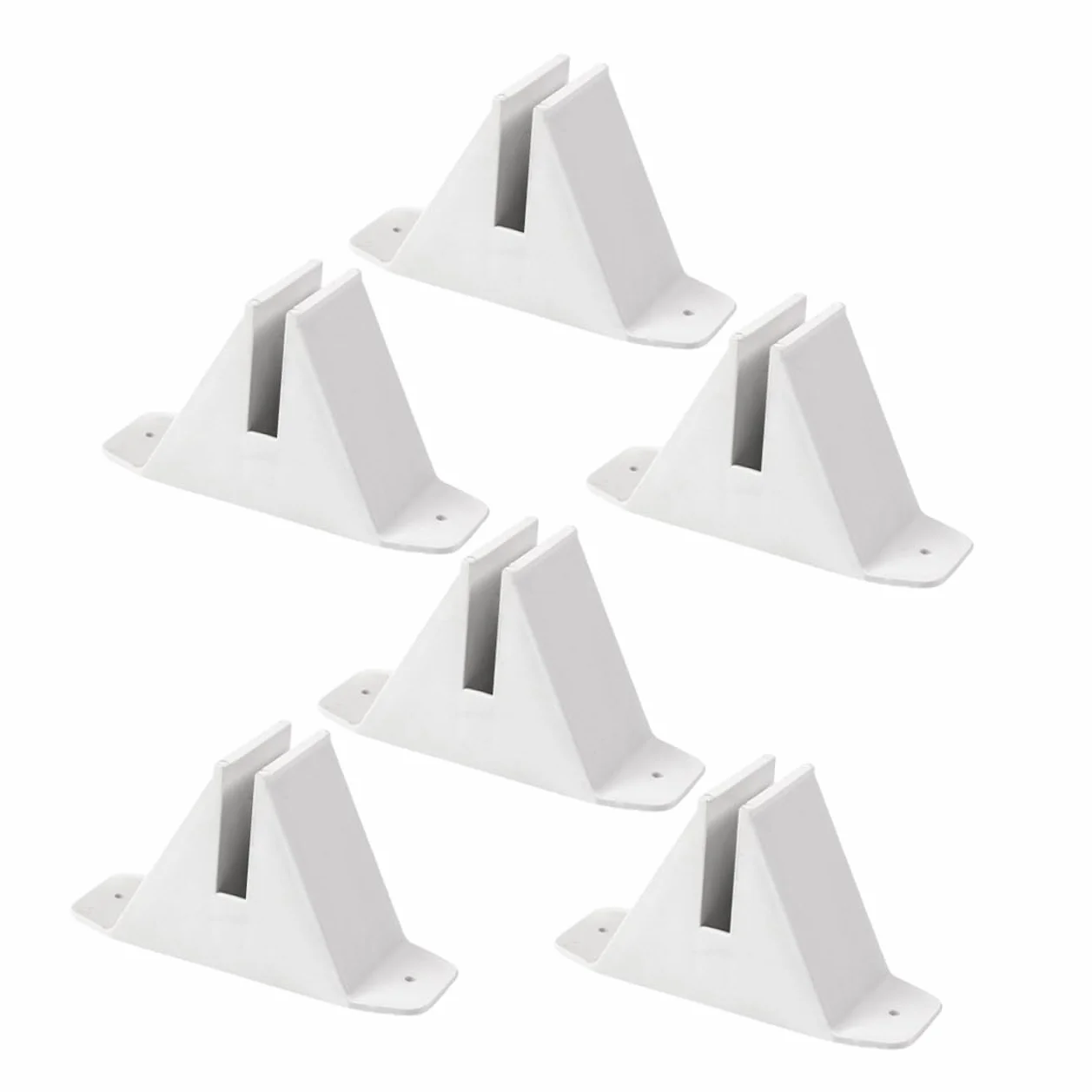6 Piezas De Base De Valla Panel De Pantalla Pies De Pie Base De Poste De Valla Soporte Para Valla De Jardín Separador De Soporte Para Valla De Piquete Soporte