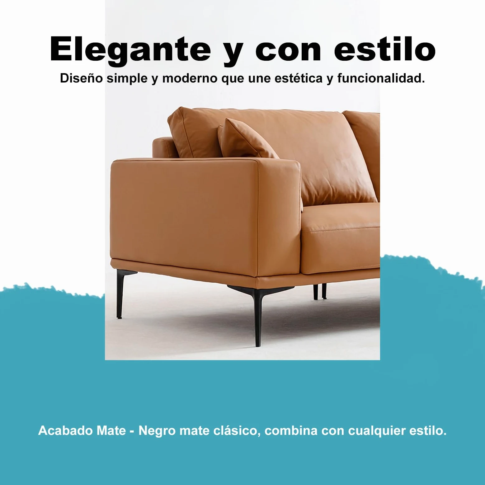 Patas de Mueble 18 cm, Patas de Metal para Muebles Juego de 4 | Patas Cortas Modernas Negras DIY, Soporte Resistente, Reemplazo para Armario, Cómoda, Aparador, Mesita de Noche, Sofá