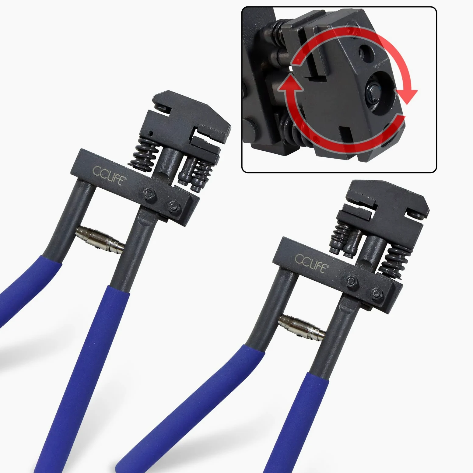CCLIFE Ø5mm sacabocados para crimpar CombinadoMordaza para taladrar y doblar chapa