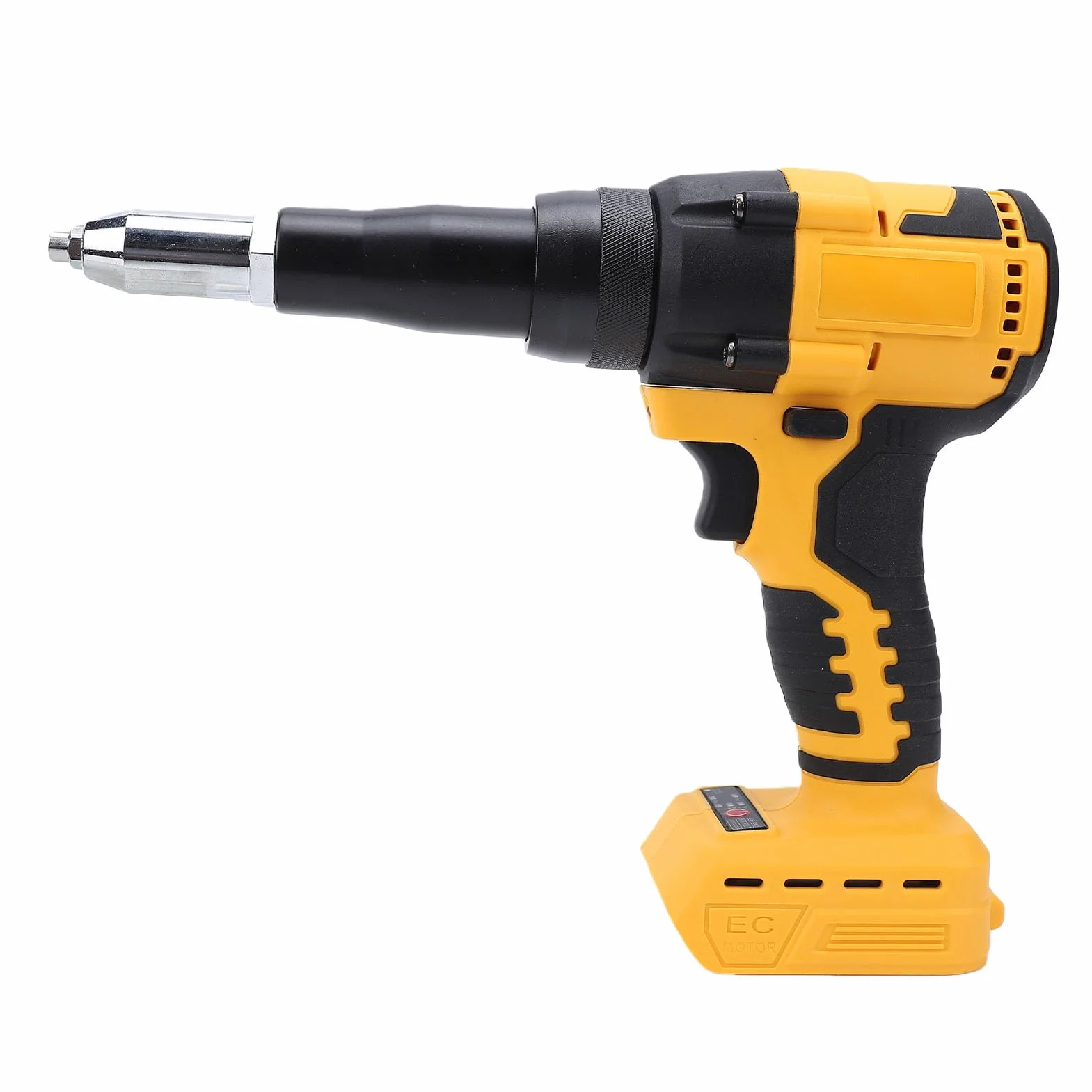 Pistola Remachadora Eléctrica sin Escobillas, Kit de Herramientas de Remachado Inalámbrico Apto para Batería con Luz LED Función de Inversión Automática para Remaches de 1/8 5/32 3/16 Pulgadas