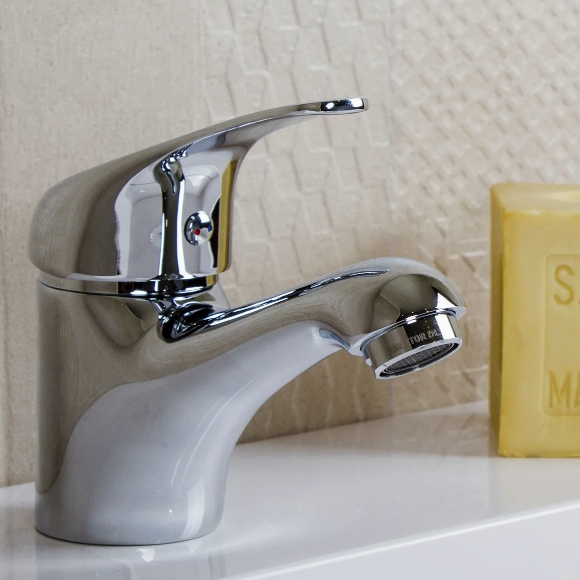 Clever 94695 Grifo de Lavabo Monomando 60Mm N Panam, Urban, Cromado