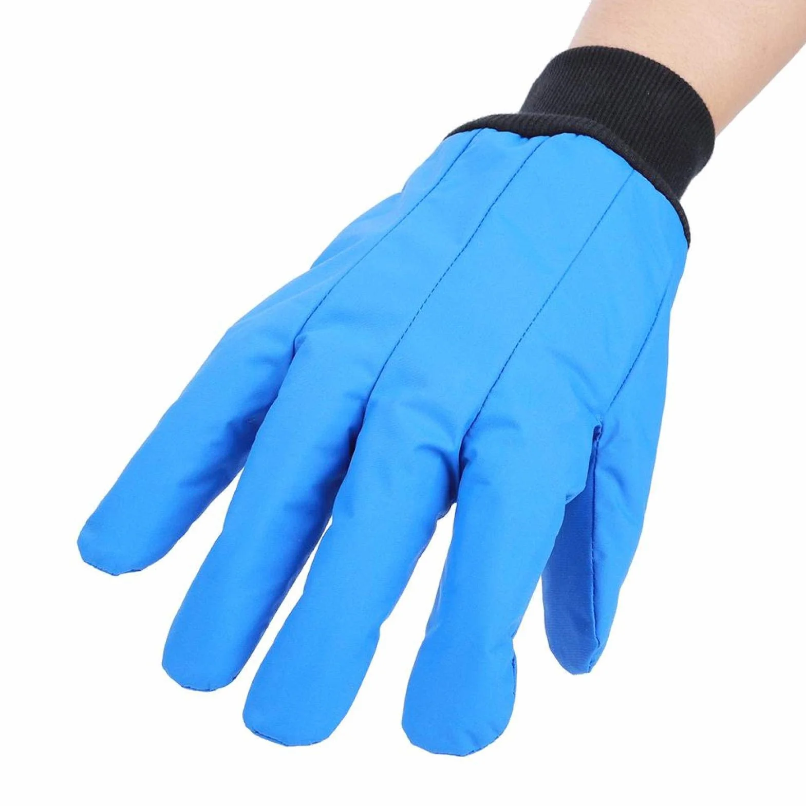 Guantes Criogénicos de Protección contra Nitrógeno Líquido y Hielo Seco, Guantes Impermeables y Transpirables para Bajas Temperaturas, Equipo de Seguridad para Laboratorio e Industria, Azul