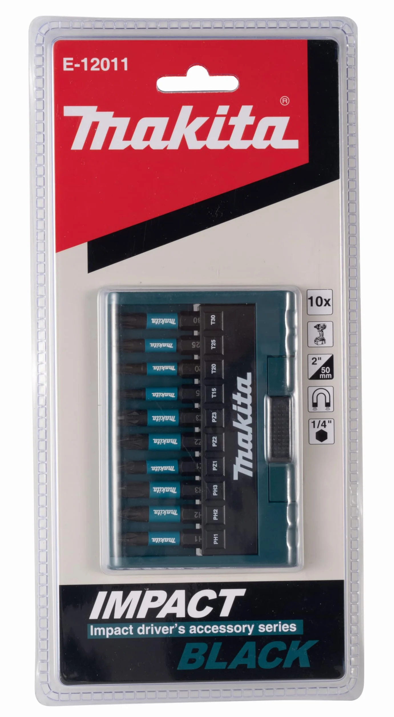 Makita E-12011 - Juego de puntas negras (10 piezas)