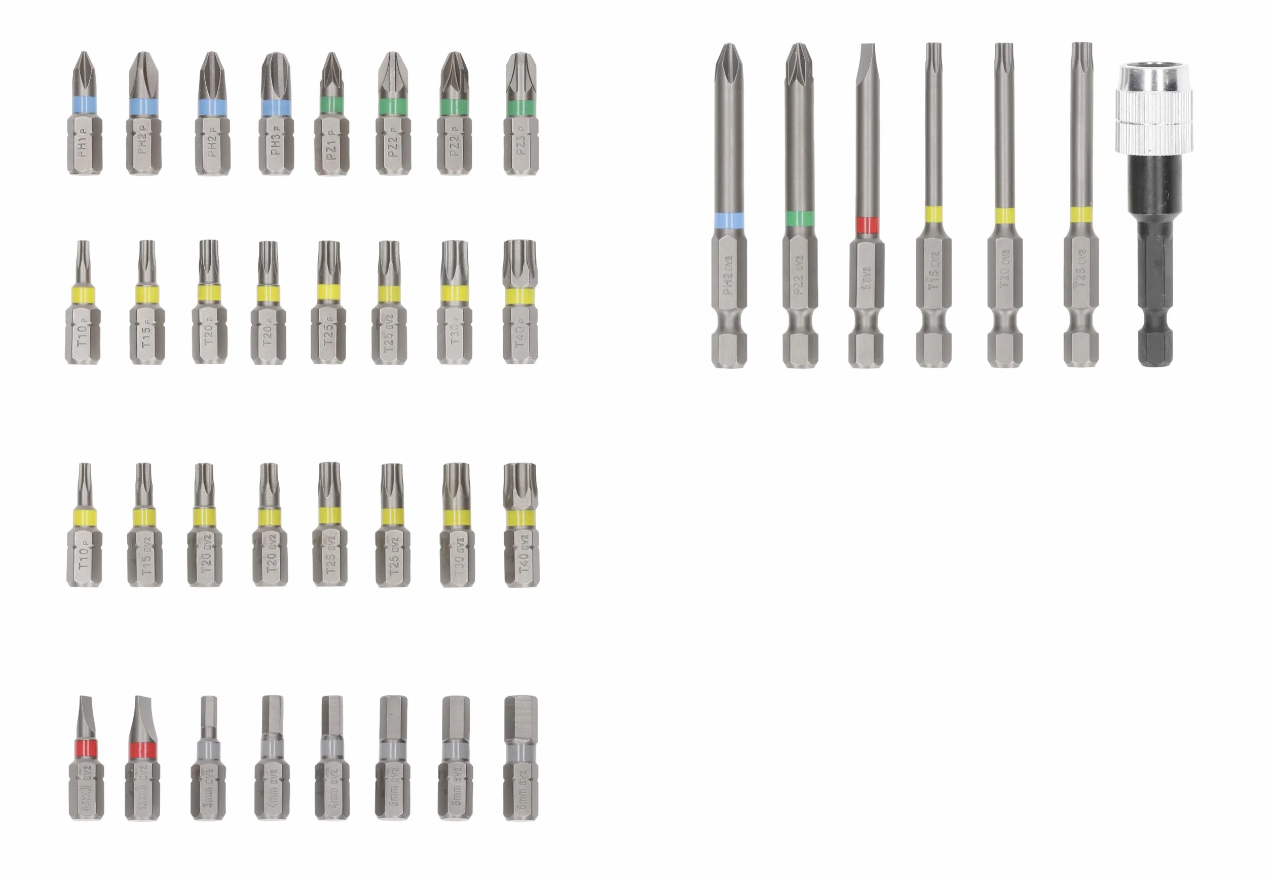 Bosch - Juego de 40 puntas extra duras (197 x 110,5 mm, accesorios profesionales, destornillador, taladro, 40 unidades), Versión actual