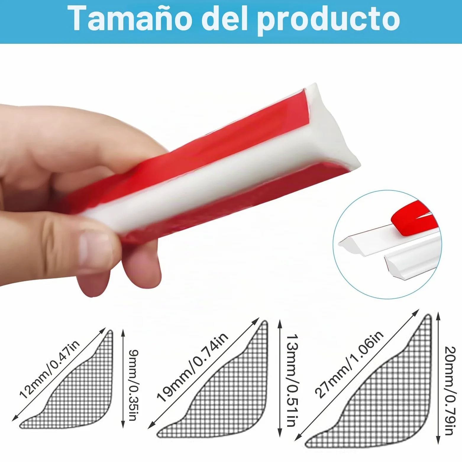 Molduras decorativas flexibles autoadhesivas para techo, 27 mm x 20 mm, de TPE, autoadhesivas, para bordes de pared, azulejos