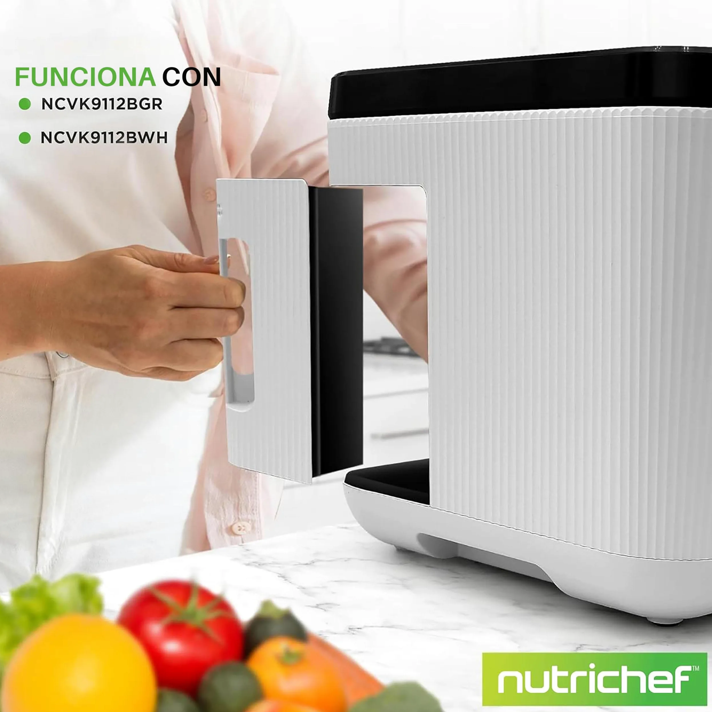 NutriChef Filtro de reemplazo para el compostador electrico, De facil instalacion