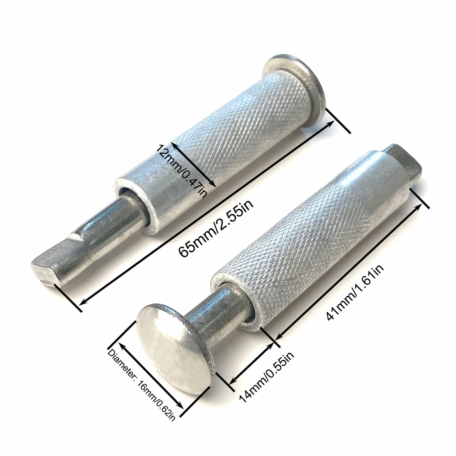 Tornillos Lona Piscina 12pcsTornillos Anclaje para Piscinas Tornillos de Anclaje para Cobertor 16 x 65mm Tornillos de Anclaje Escamoteables para Lonas y Cobertores Piscina (12)
