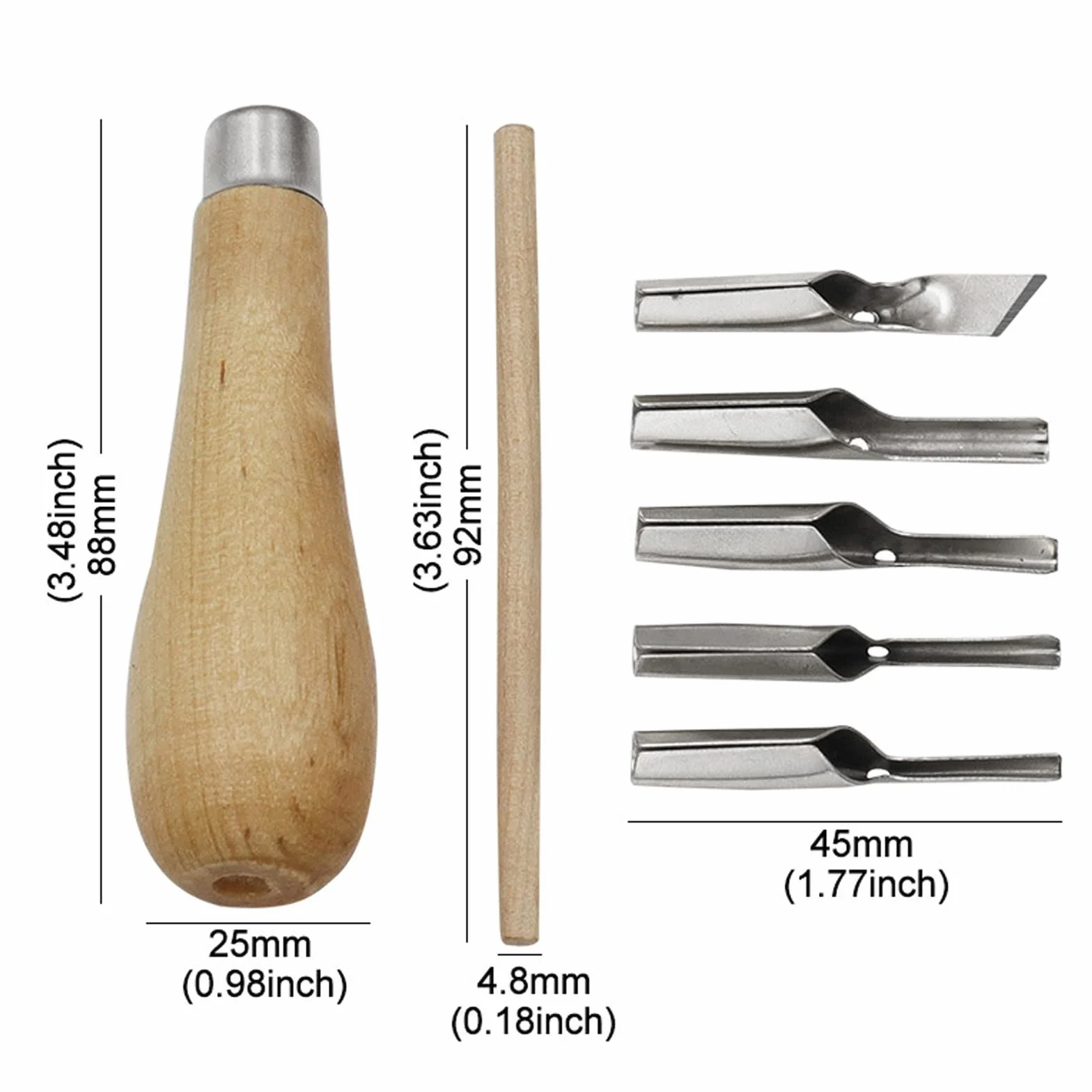 2 Juego de Herramientas para Tallar Madera, Gubias y Cortador de Linóleo, Bloques de Talla para Bricolaje, Escultura y Pintura Artística, para Adultos y Principiantes