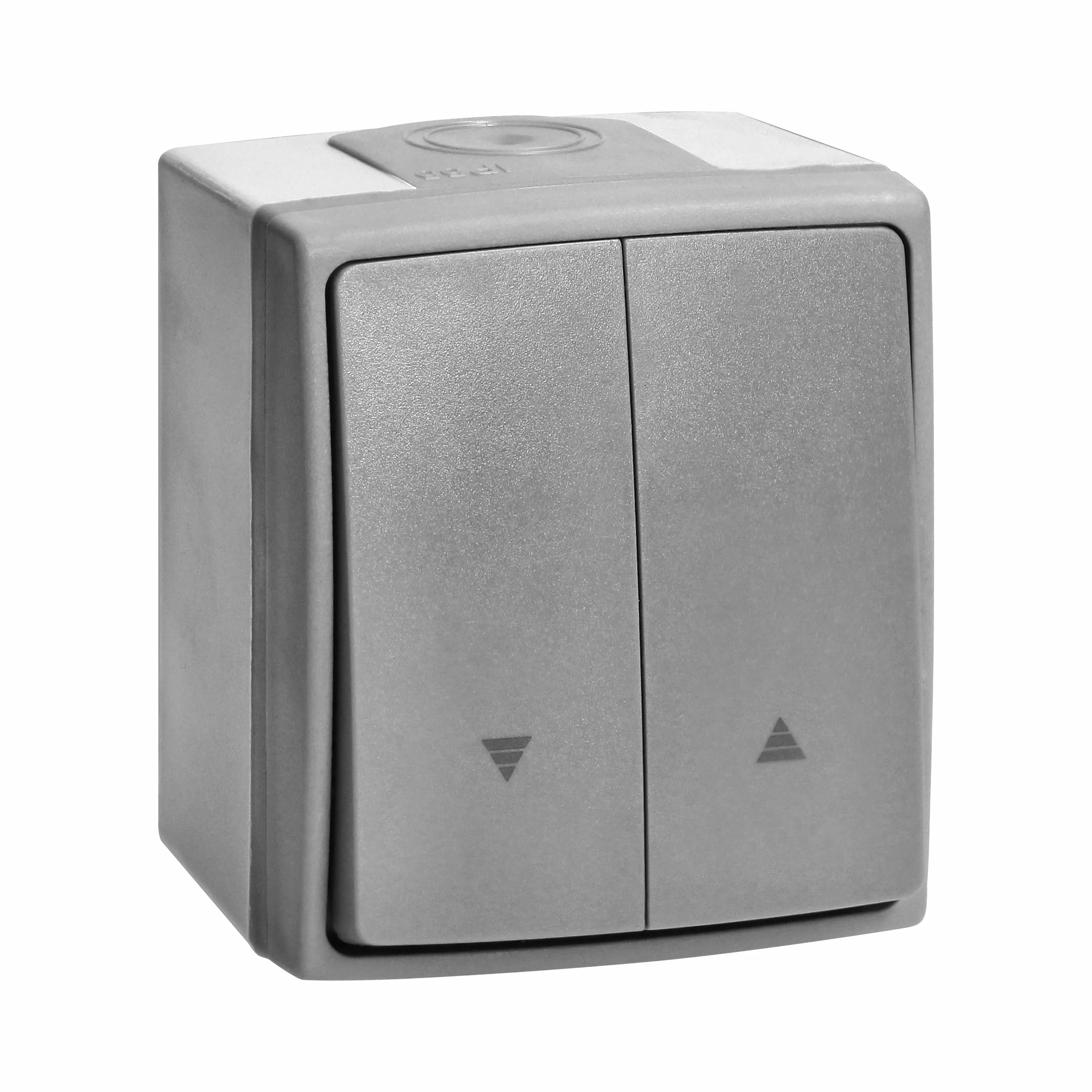 Interruptor Pared, Interruptor Superficie, Interruptor Doble, Ideal para Persiana Electrica. Diseño Elegante y Funcional para Uso Doméstico y Comercial IP55
