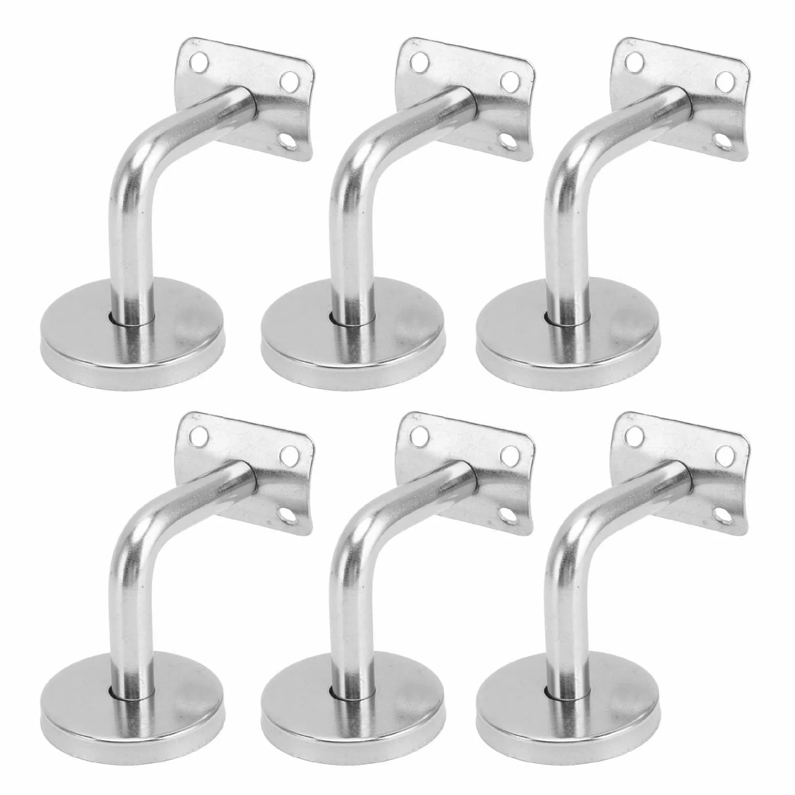 6 Piezas Soportes De Barandilla De Mano Para Escaleras, Soportes Barandilla Acero Inoxidable Montados En La Pared Soporte Barandilla Escalera Soporte Barandilla Doméstica Para Escalera, Escalera