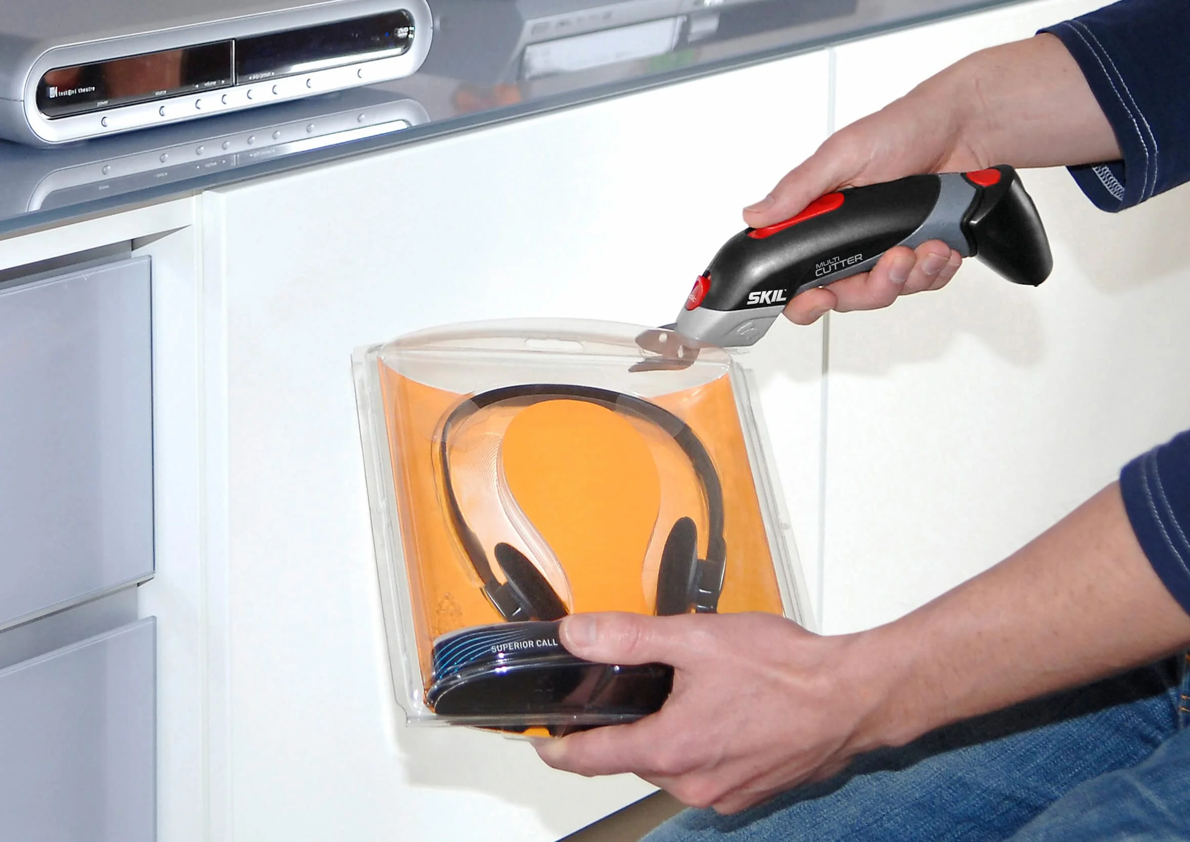 Skil Multi-Cutter 2900 AJ Cizalla sin cable (cuchilla universal, cargador incluido, batería de 4,8 V, 4 cabezales de corte, cizalla universal)